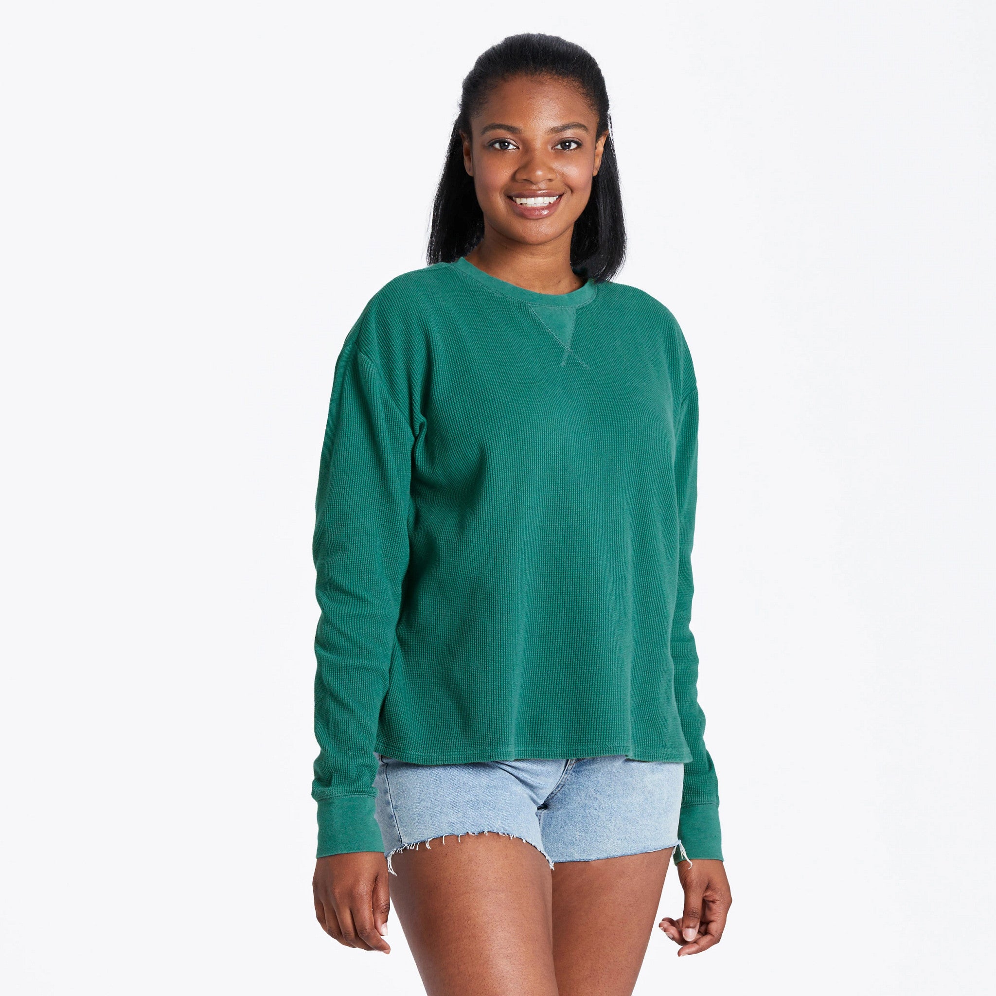 Product image for "Women's Solid Long Sleeve Thermal Tee" ||110168_1