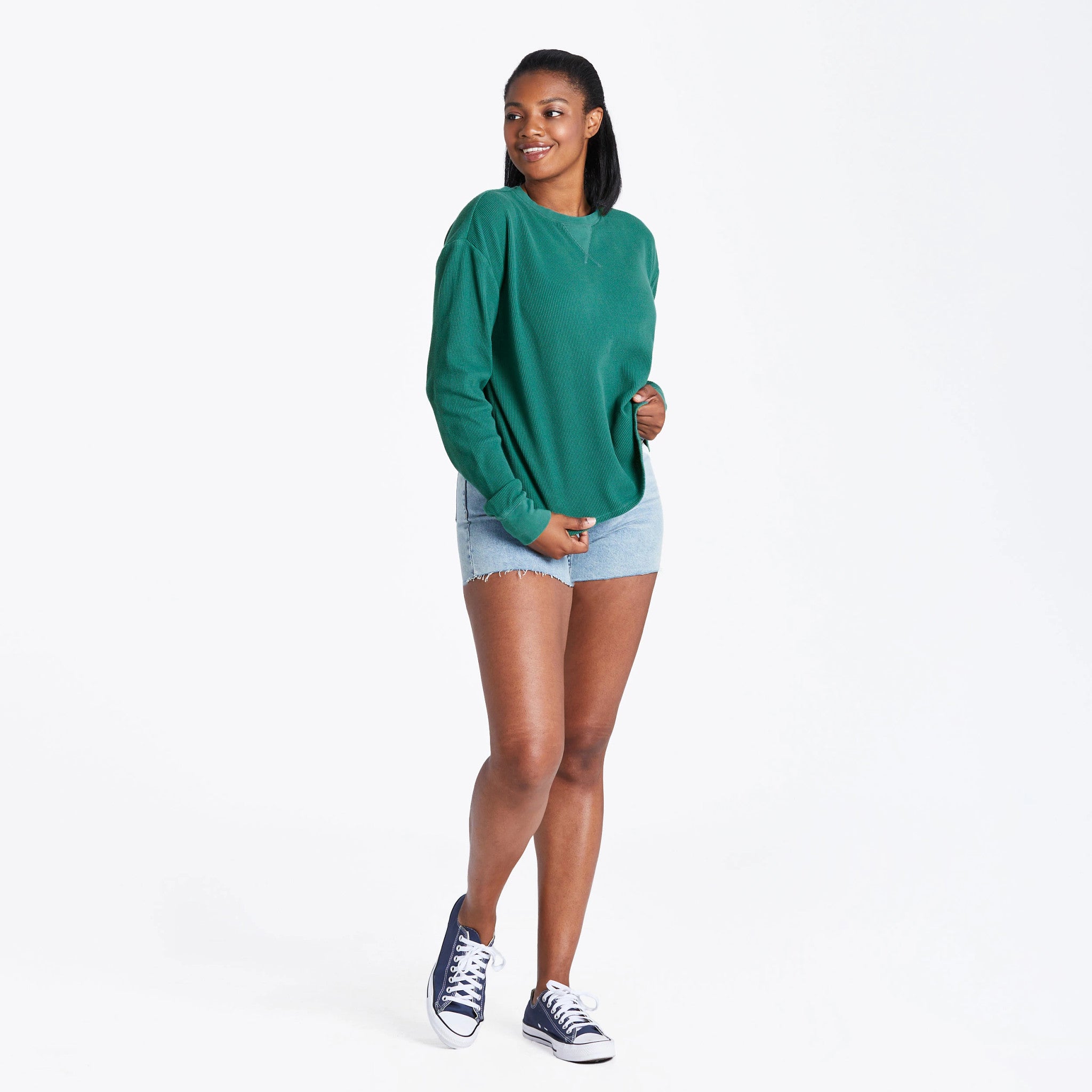 Product image for "Women's Solid Long Sleeve Thermal Tee" ||110168_5