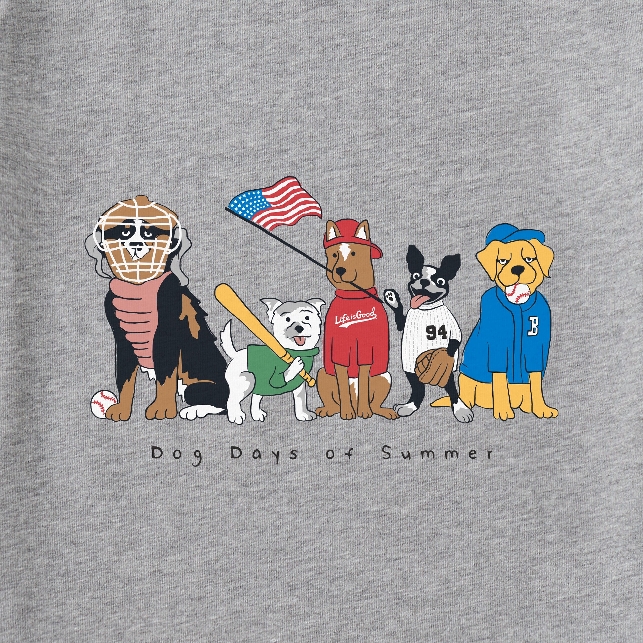 Product image for "Women's Dog Days of Summer Baseball Short Sleeve Crusher Vee" ||114010_2