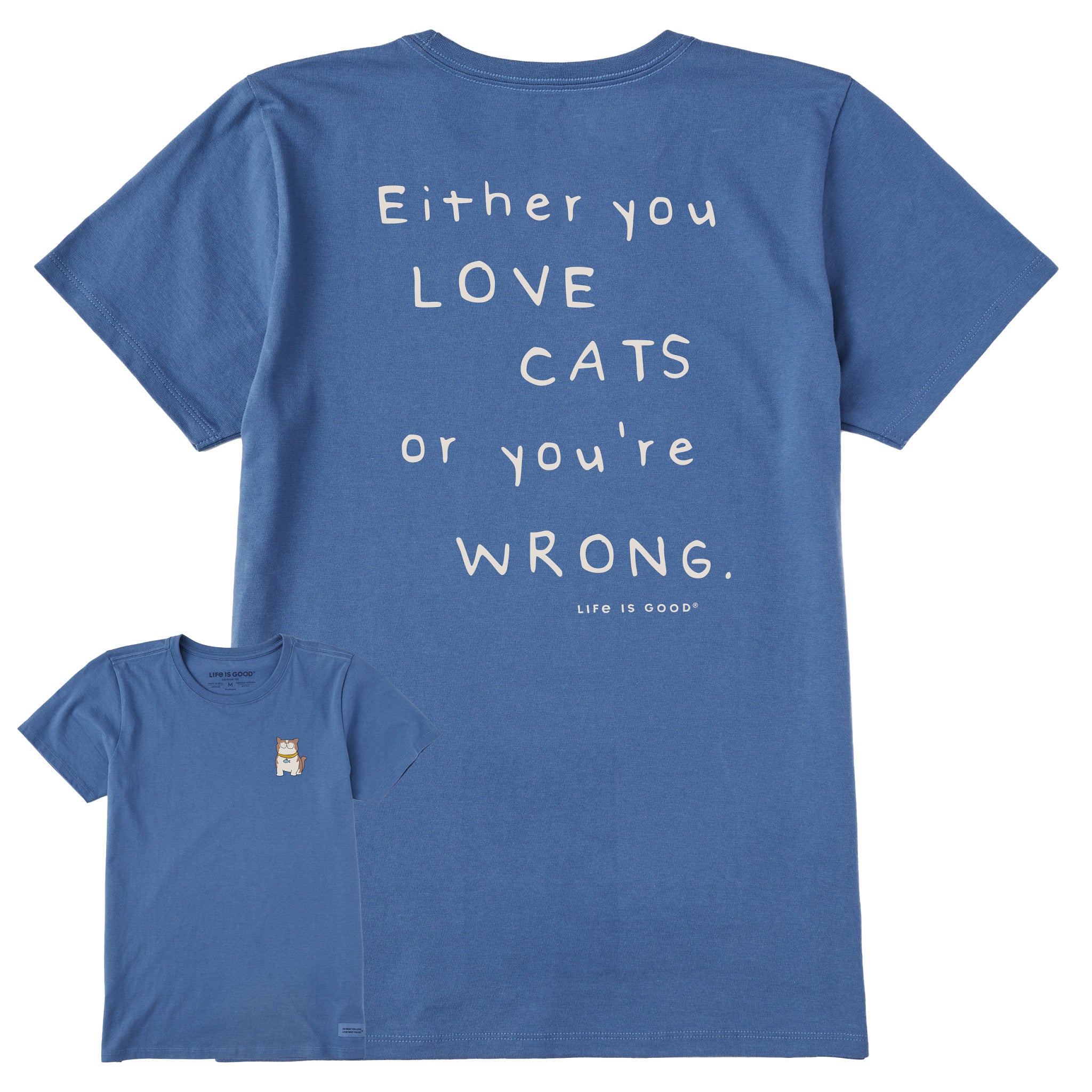 Product image for "Women's Exotic Love Cats Back Short Sleeve Crusher-LITE Tee" ||119982_1