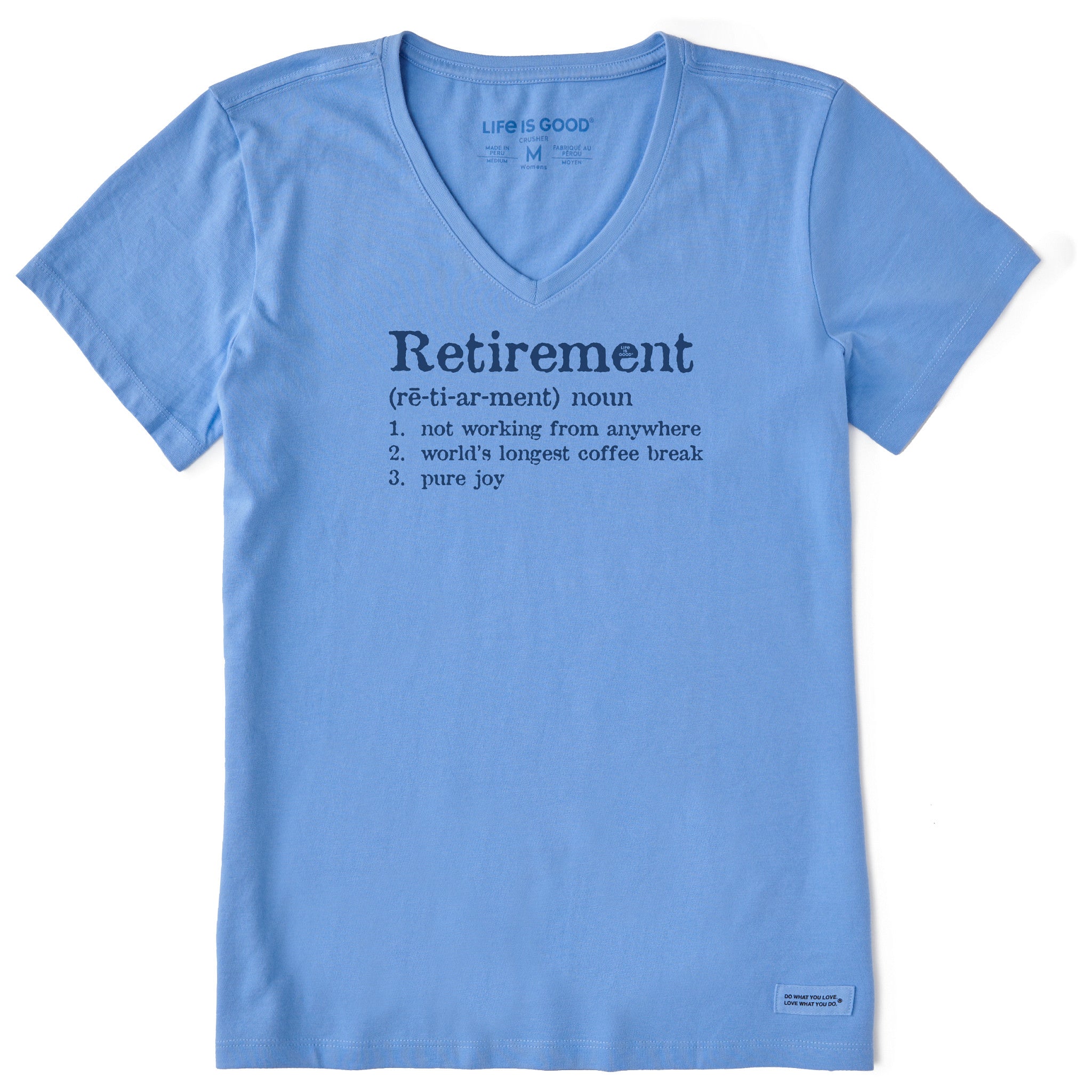 Product image for "Women's Retirement Defined Short Sleeve Crusher Vee" ||127462_1