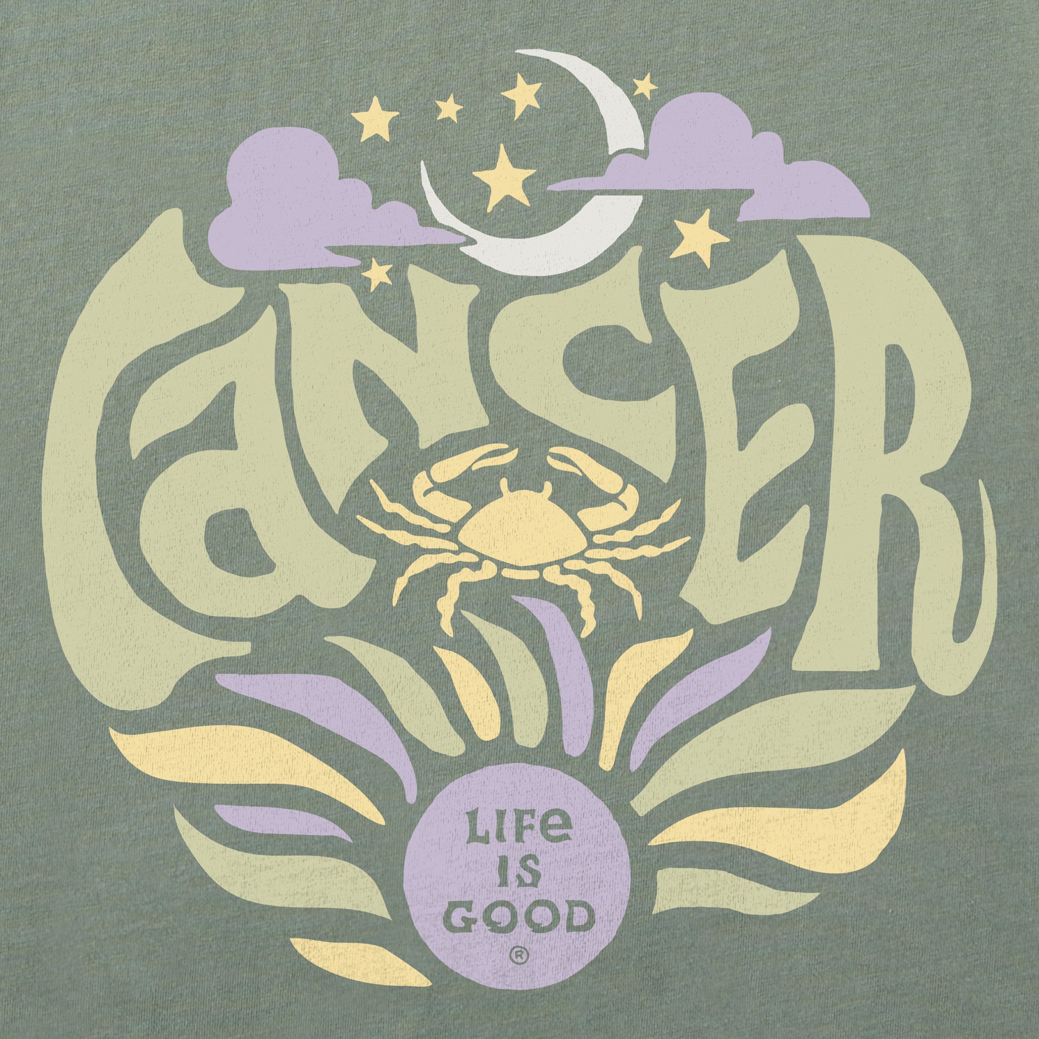 Product image for "Women's Cancer Zodiac Vibes Short Sleeve Crusher Boxy Tee" ||135018_2