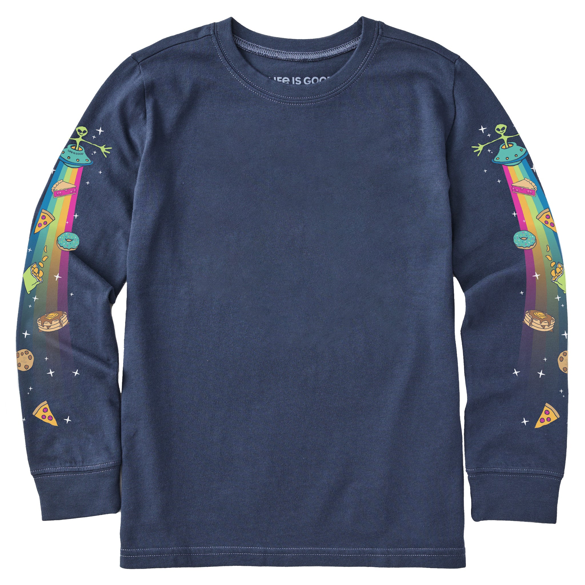 Product image for "Kids Beam Up the Snacks Long Sleeve Crusher Tee" ||135859_1