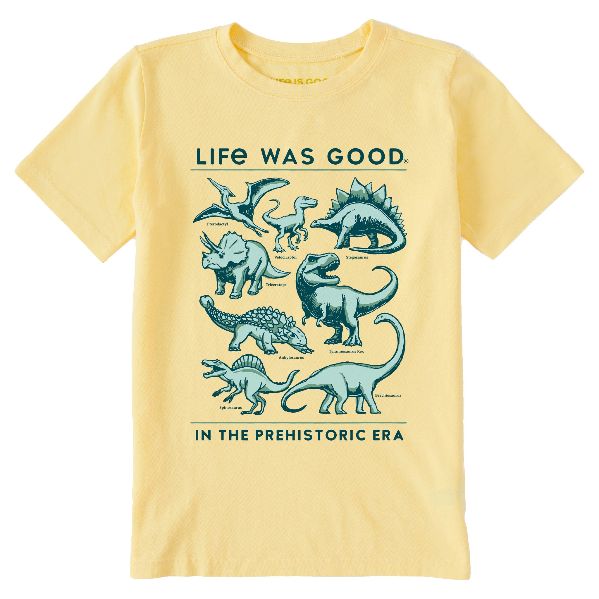 Product image for "Kids Life was Good Prehistoric Era Short Sleeve Crusher Tee" ||144615_1
