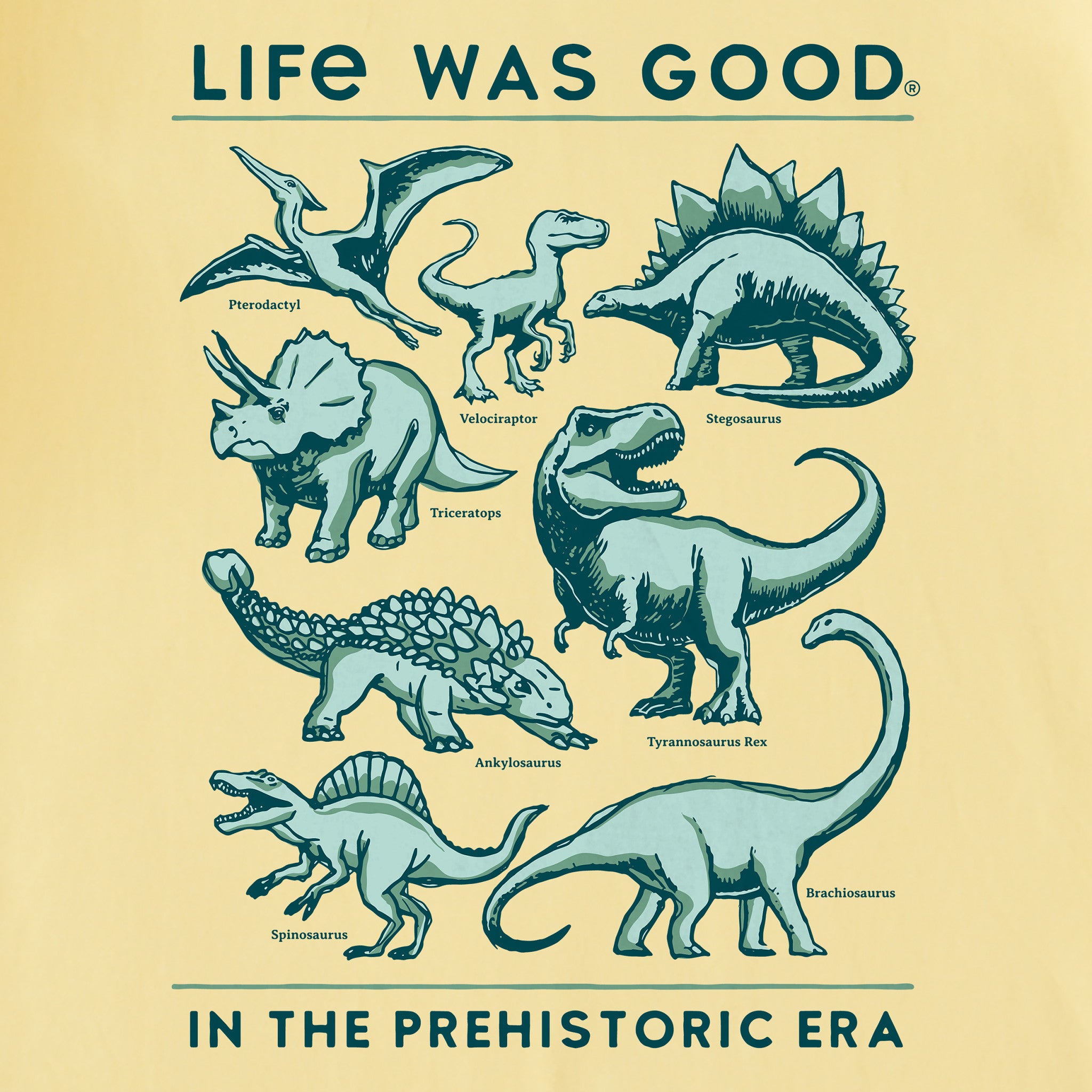 Product image for "Kids Life was Good Prehistoric Era Short Sleeve Crusher Tee" ||144615_2