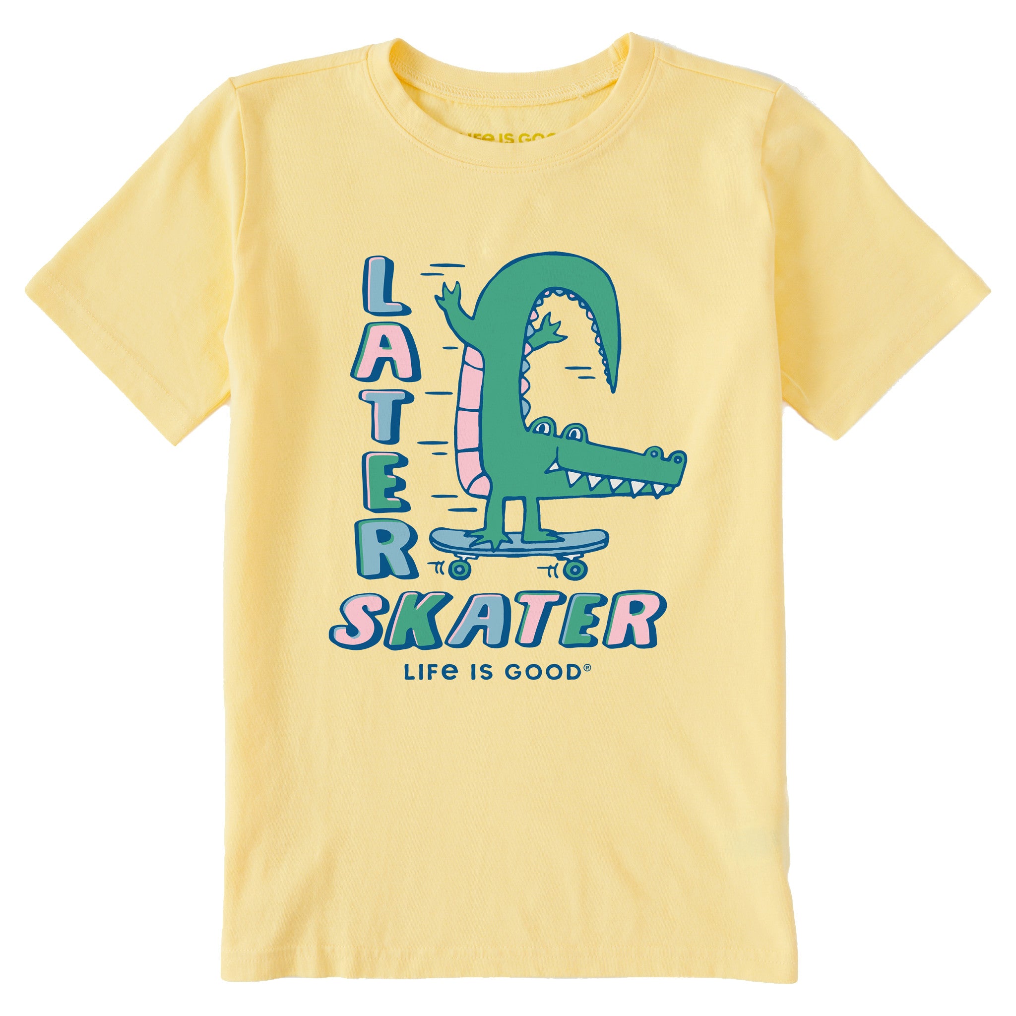 Product image for "Kids Later Skater Alligator Short Sleeve Crusher Tee" ||151476_1