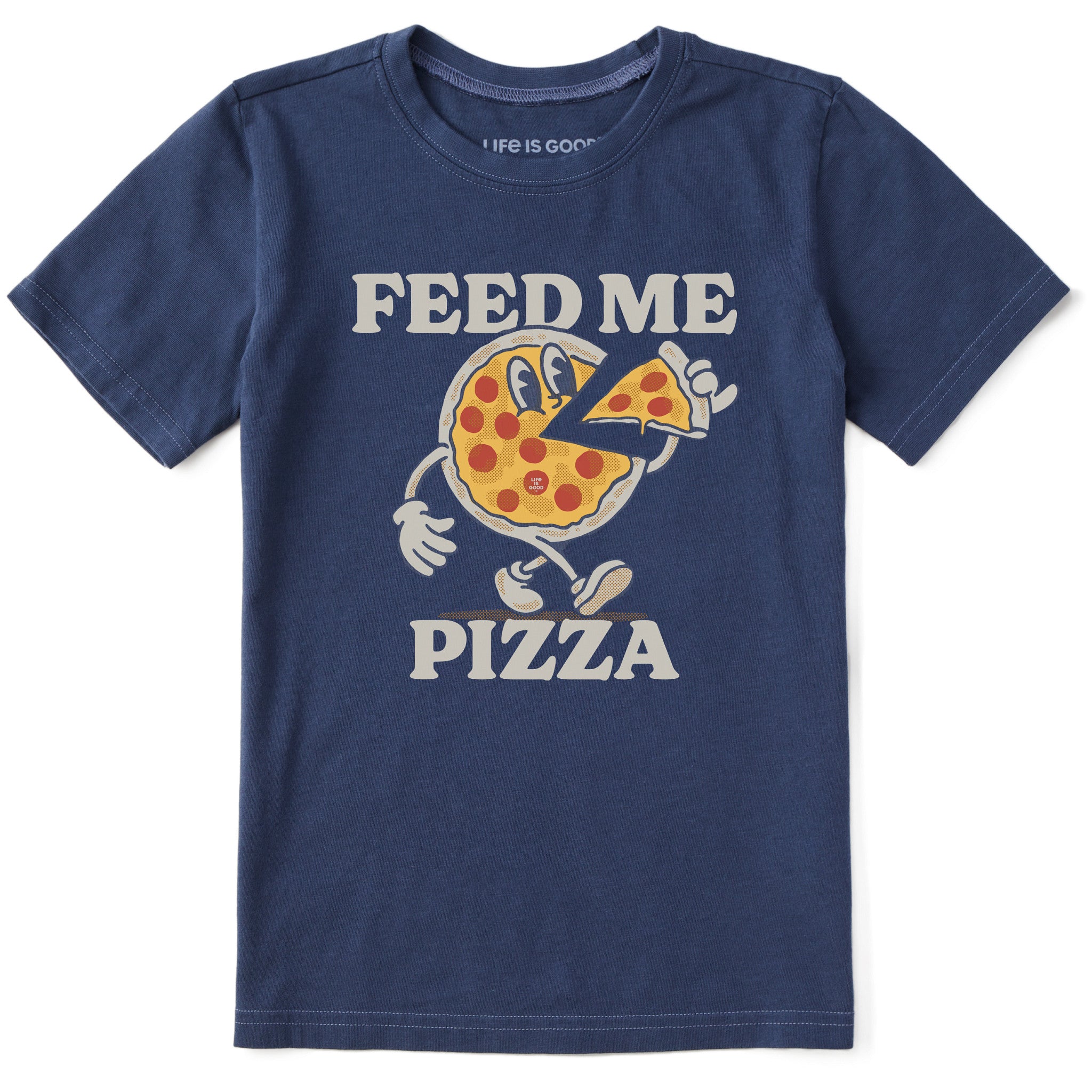 Product image for "Kids Feed Me Pizza Short Sleeve Crusher Tee" ||156090_1
