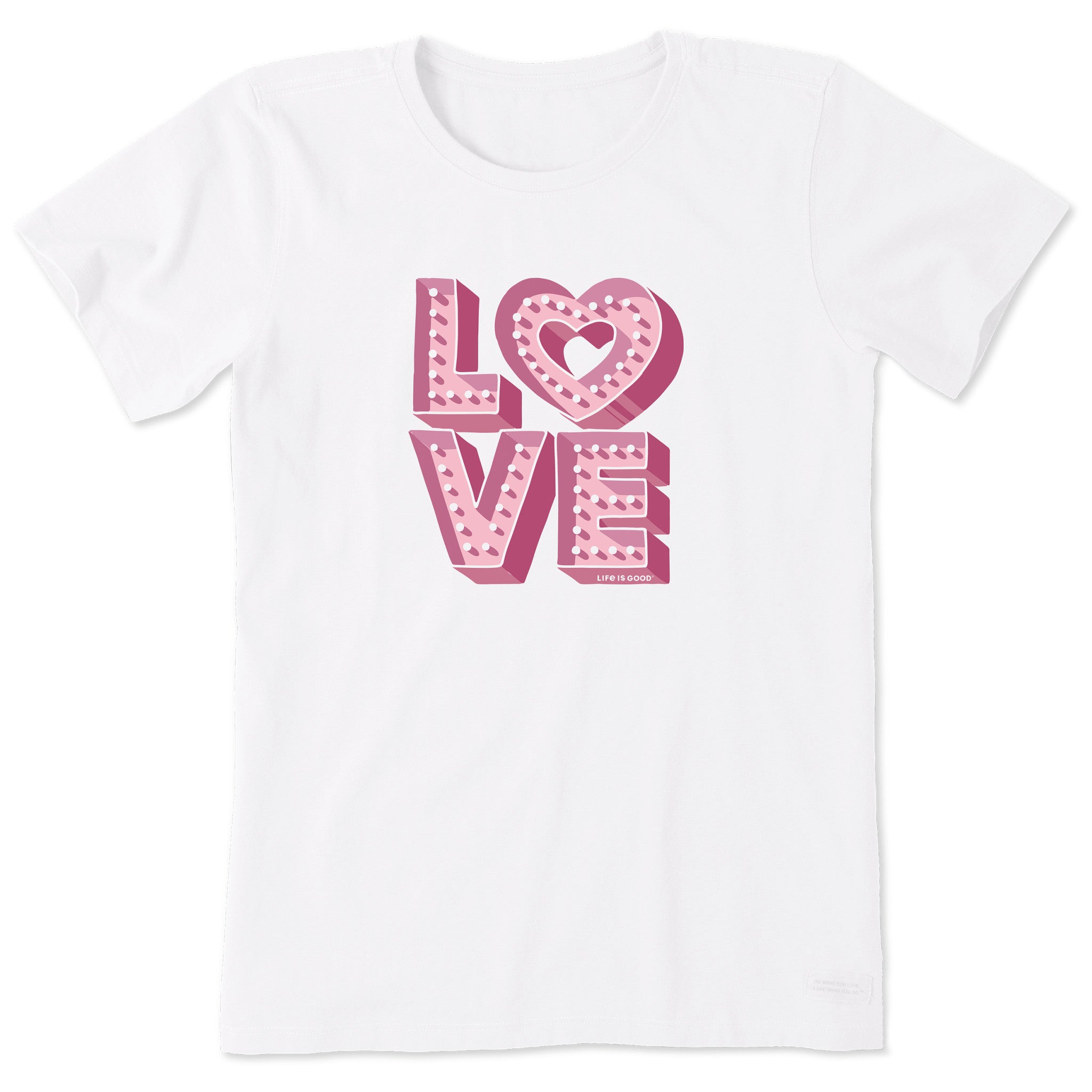 Product image for "Women's Love Up in Lights Short Sleeve Crusher Tee" ||157196_1