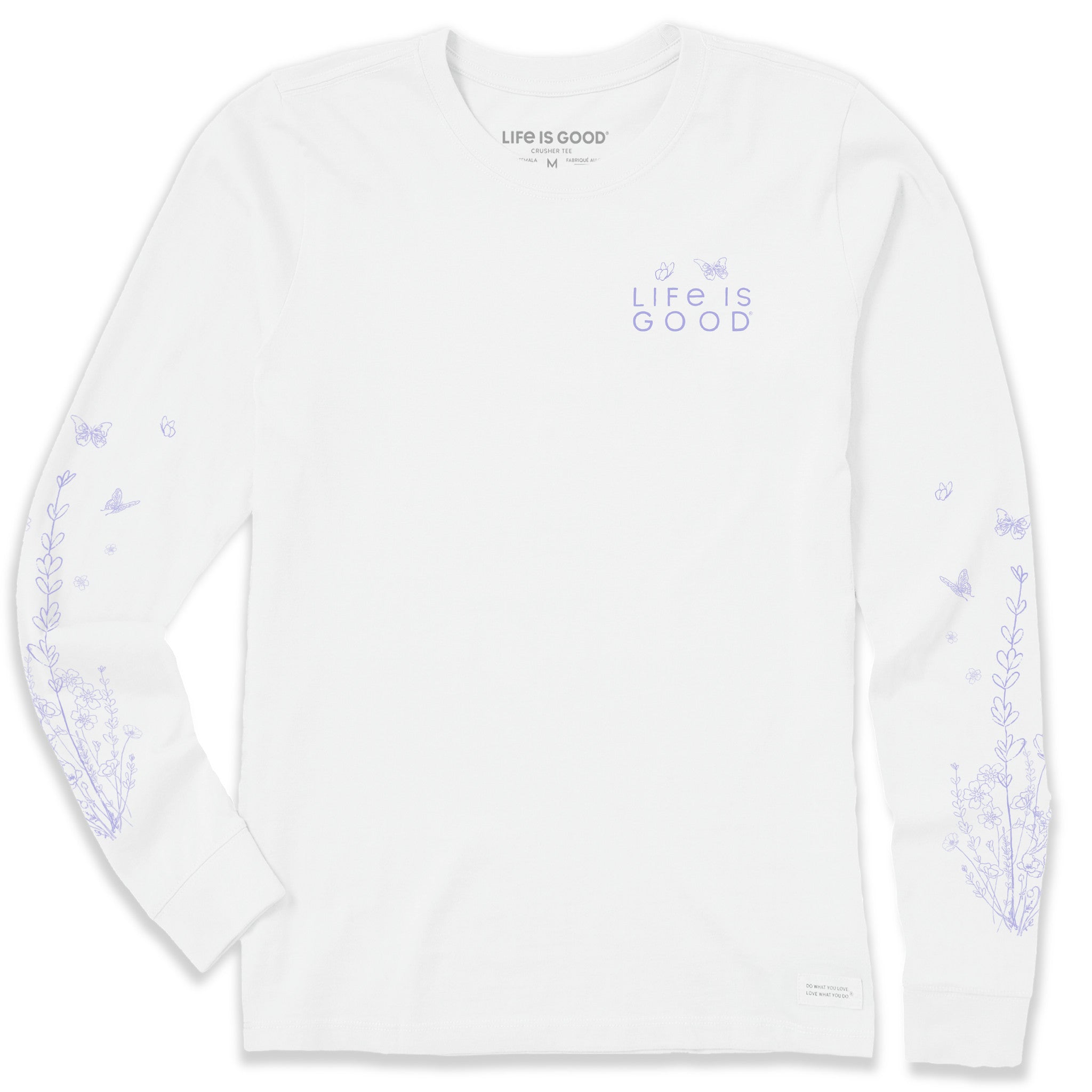 Product image for "Women's LIG Whimsical Butterflies Long Sleeve Crusher Tee" ||157342_1