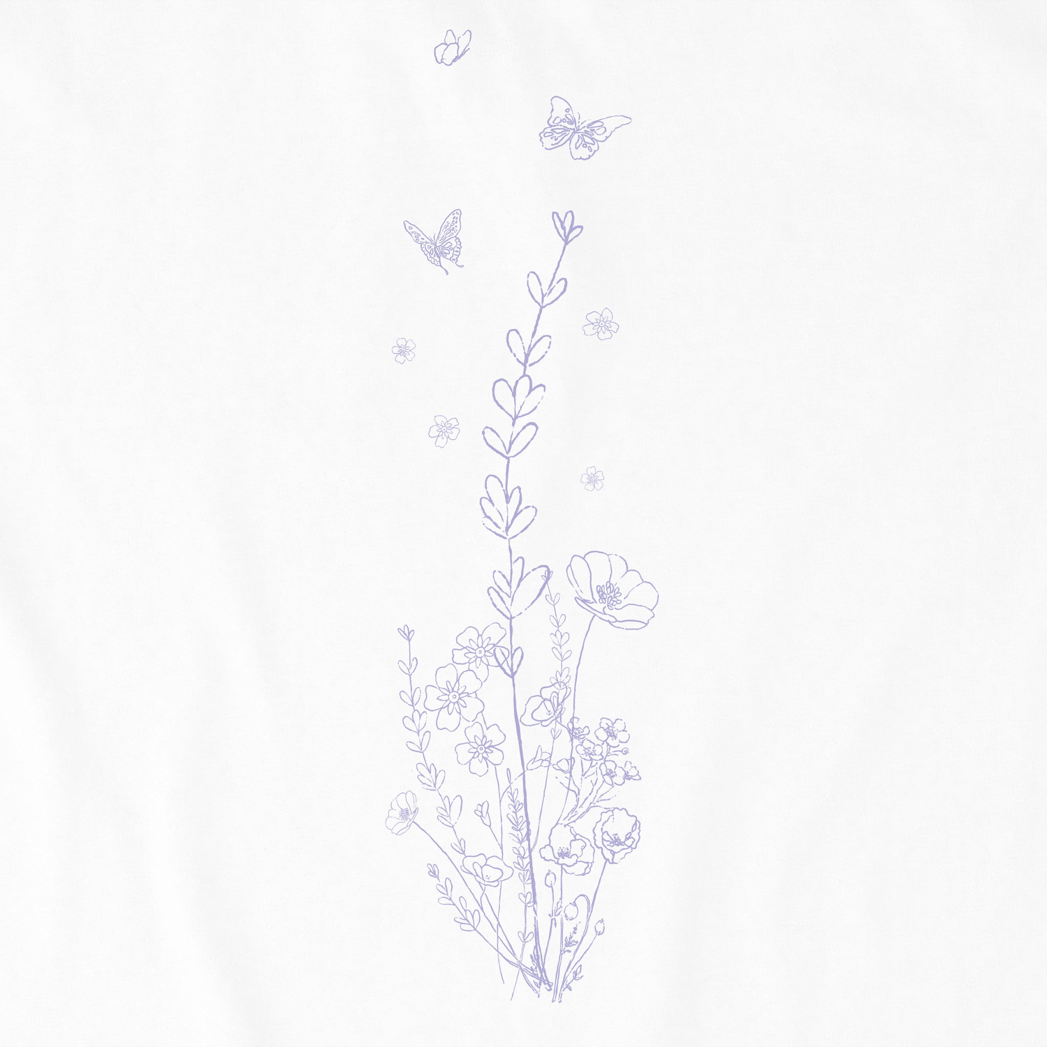 Product image for "Women's LIG Whimsical Butterflies Long Sleeve Crusher Tee" ||157342_3