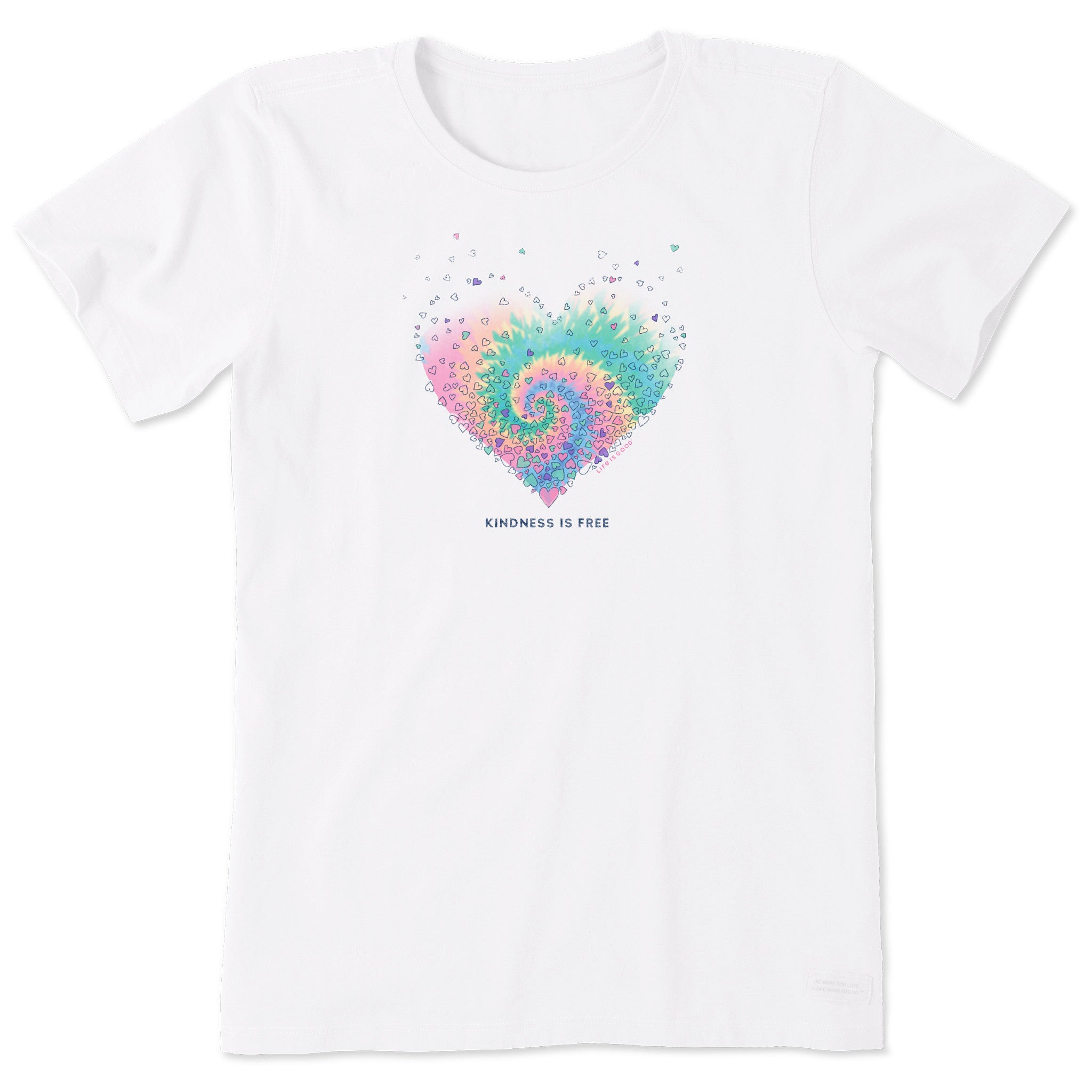 Product image for "Women's Evaporating Heart Tie Dye Short Sleeve Tee" ||158711_1