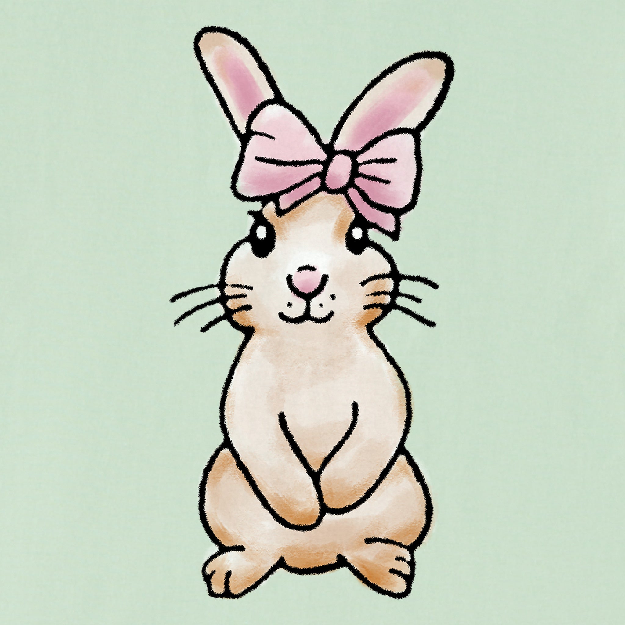 Product image for "Kids Cute Bunny Short Sleeve Crusher Tee" ||159173_2