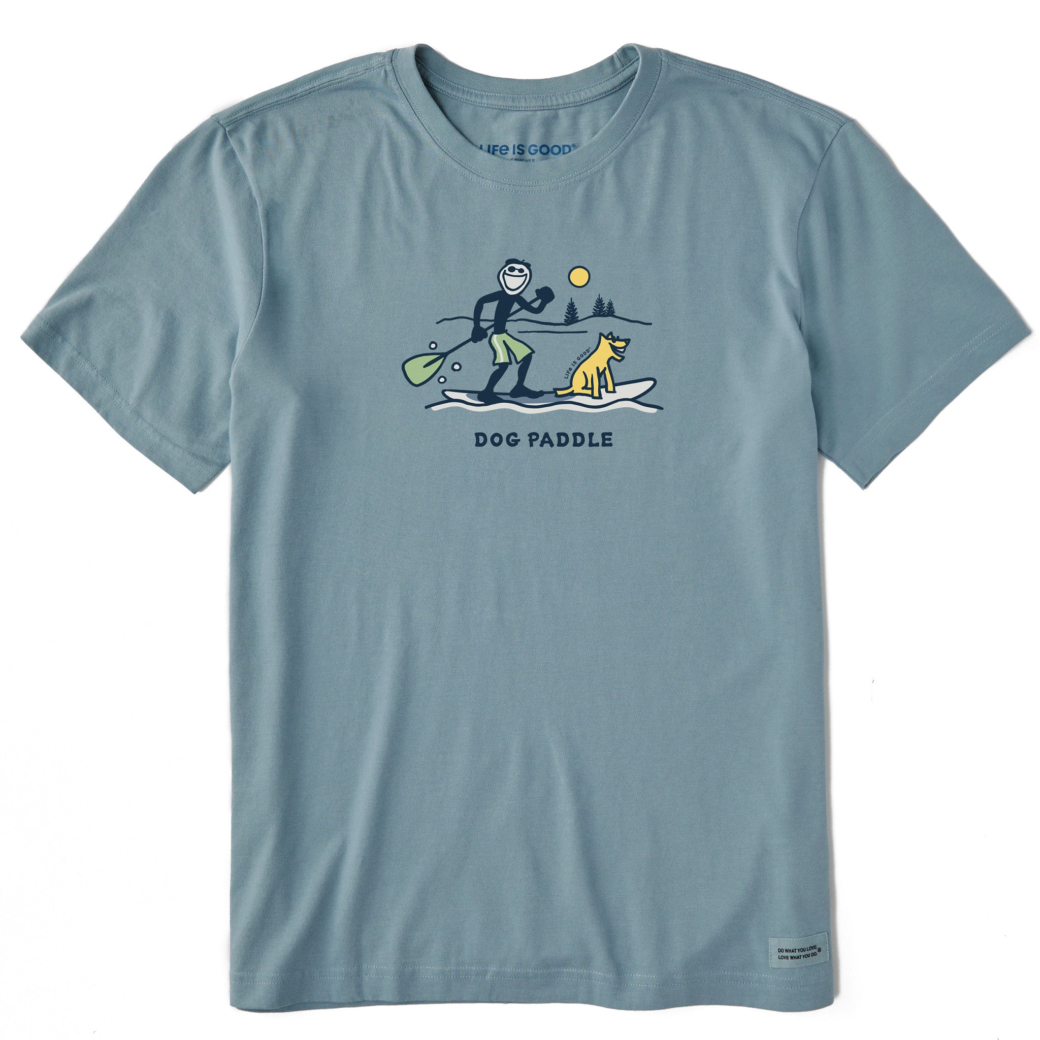 Product image for "Men's Stand Up Dog Paddle Short Sleeve Crusher Tee" ||160948_1