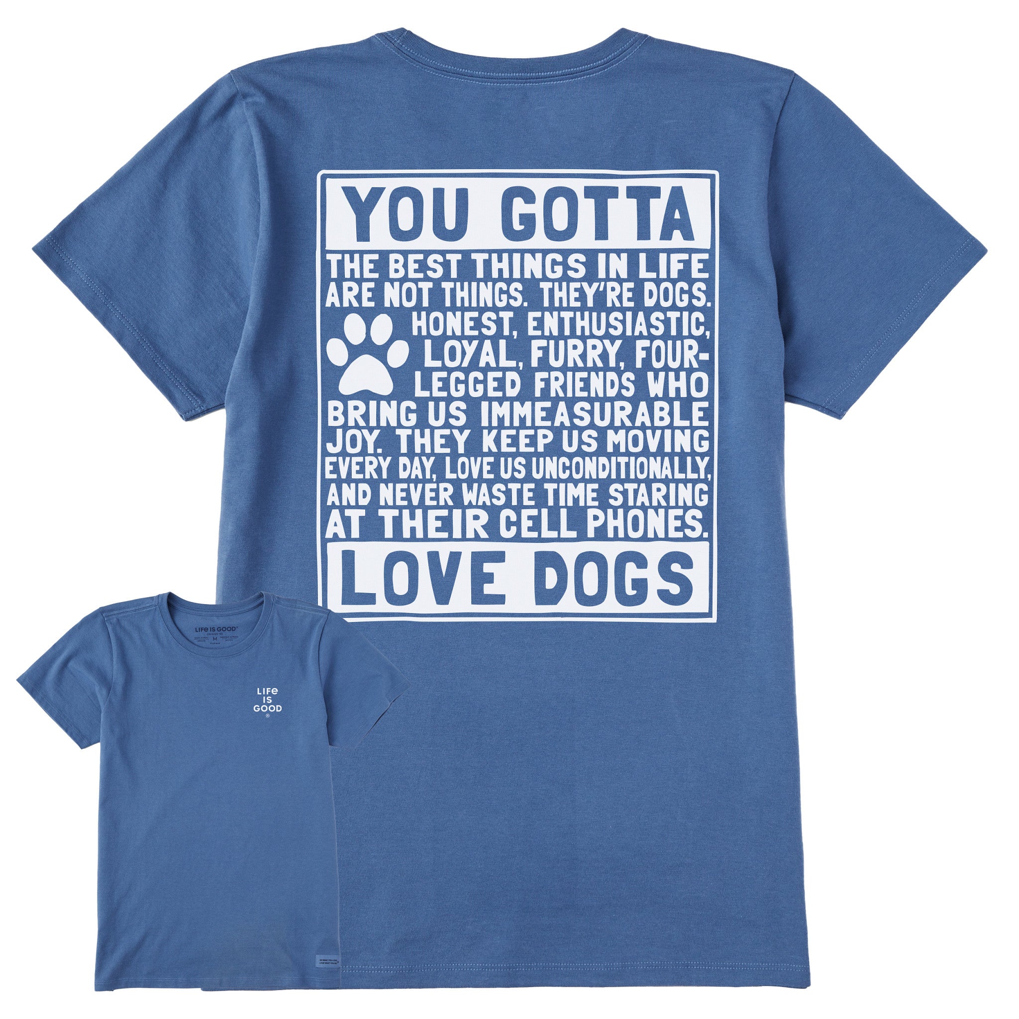Product image for "Women's Berts Dog Manifesto Short Sleeve Crusher Tee" ||162269_1