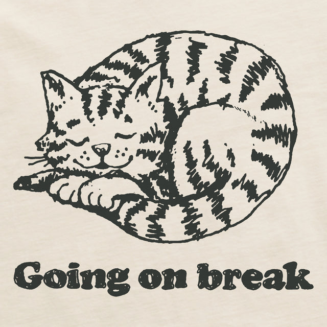 Product image for "Men's Cat Going on Break Short Sleeve Crusher Tee" ||173516_2