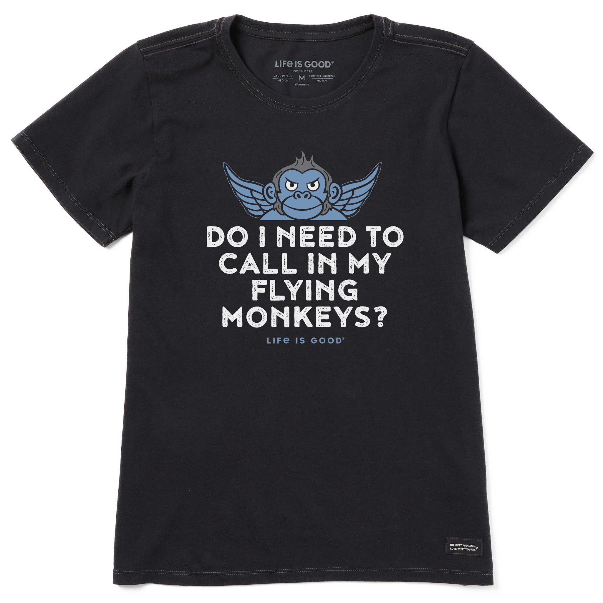 Product image for "Women's Call my Flying Monkeys Short Sleeve Crusher Tee" ||74950_1