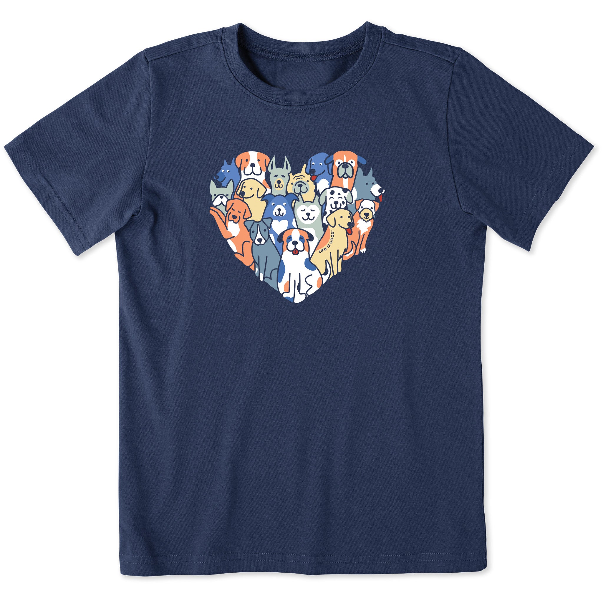 Product image for "Kids Heart of Dogs Short Sleeve Crusher Tee" ||85006_1