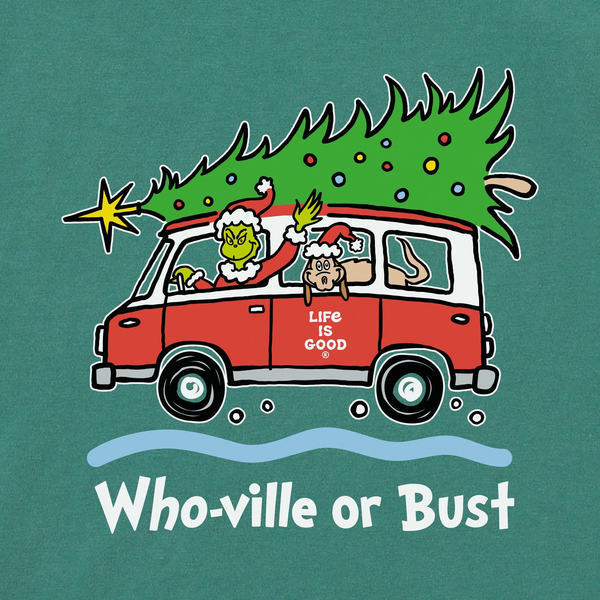Product image for "Kids Grinch and Max Who-Ville Or Bust Long Sleeve Crusher Tee" ||92751_2