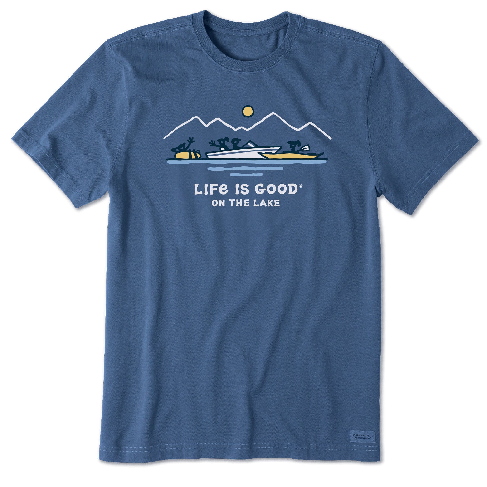 Product image for "Men's Life is Good Boat Party Short Sleeve Tee" ||95171_1