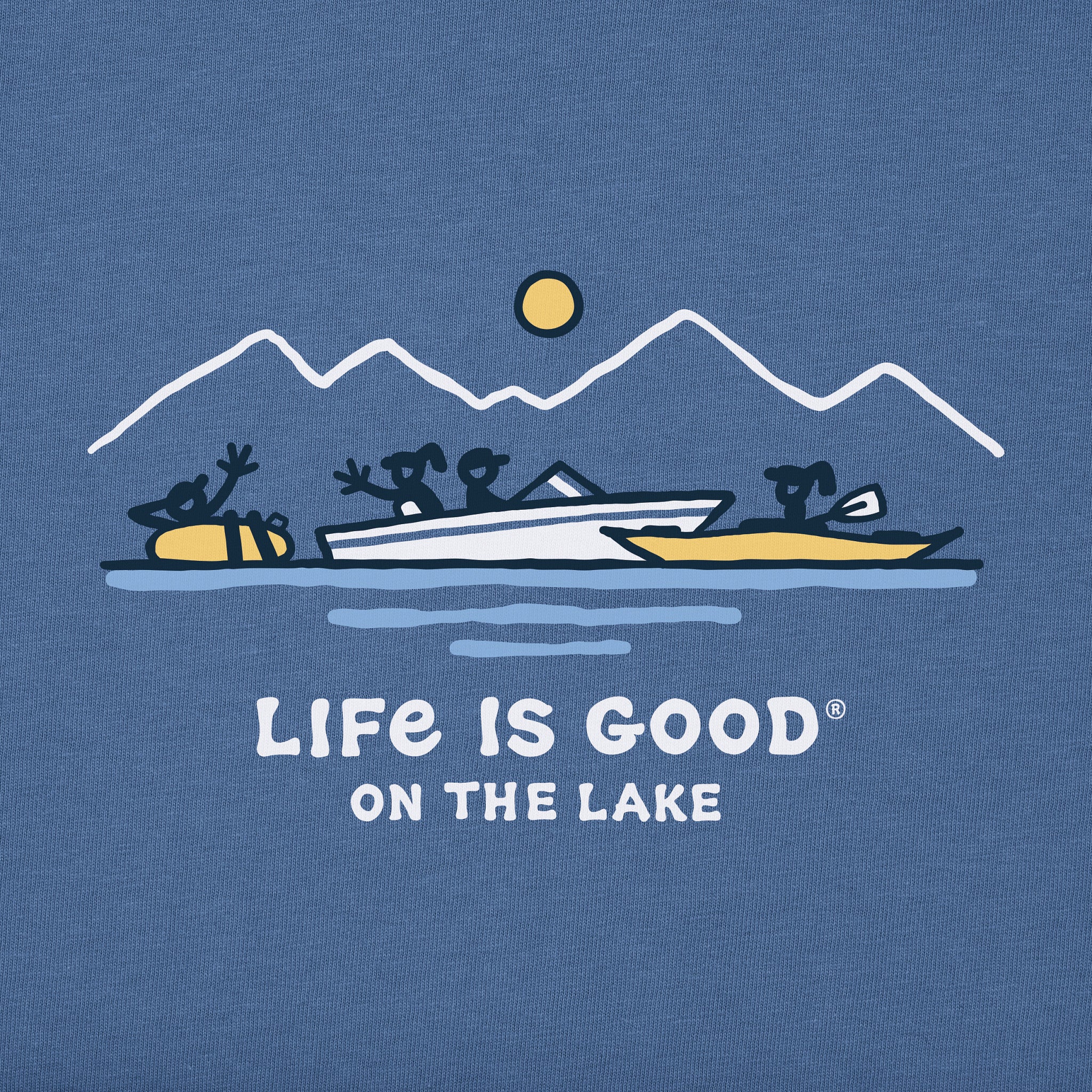 Product image for "Men's Life is Good Boat Party Short Sleeve Tee" ||95171_2