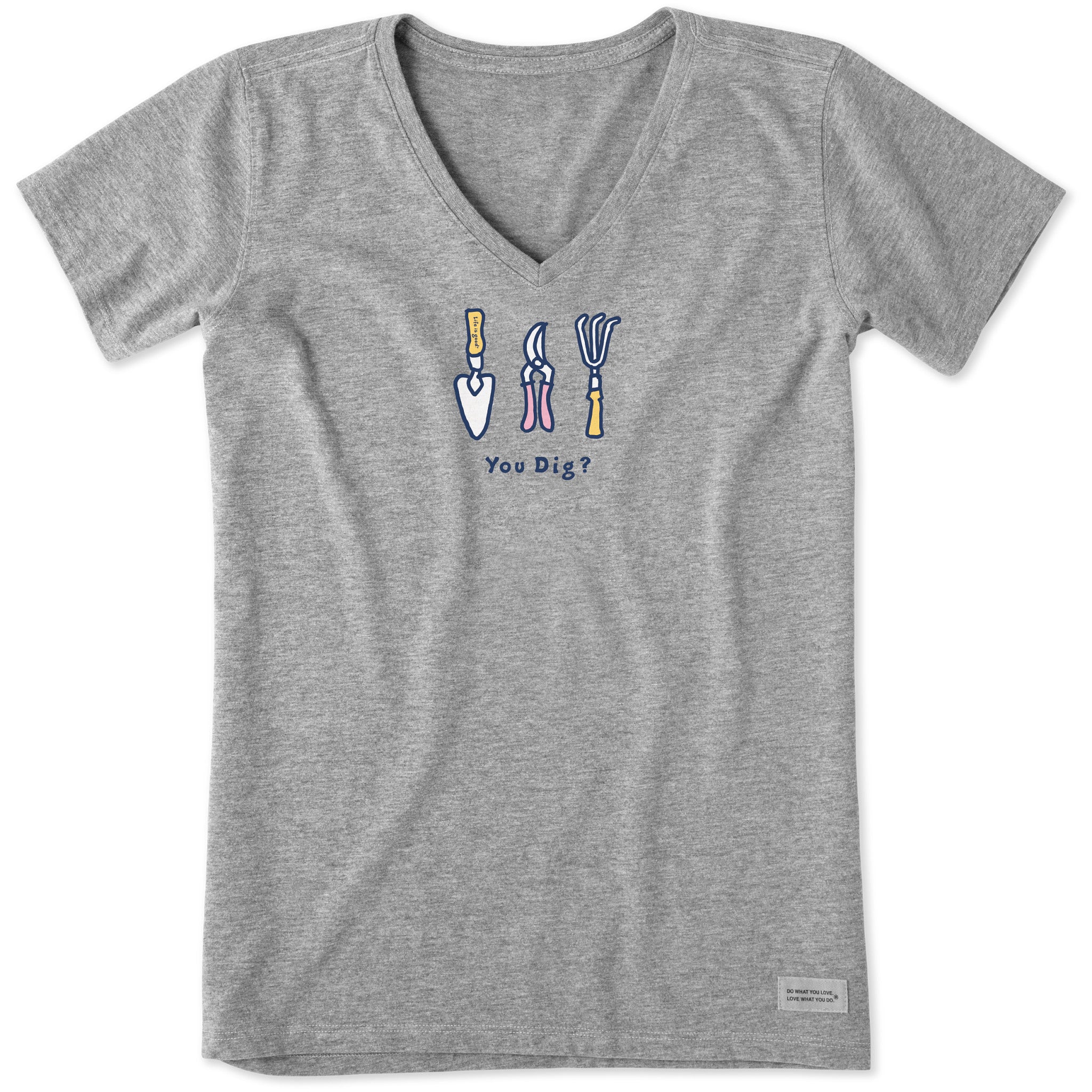 Product image for "Women's You Dig? Short Sleeve Vee" ||97764_1