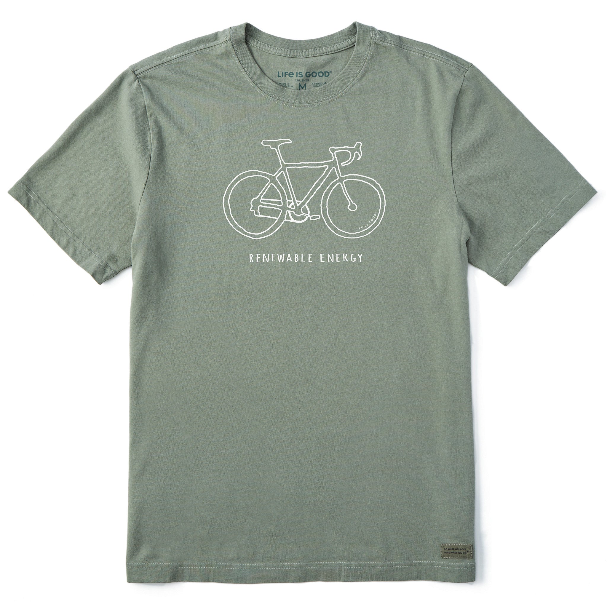 Product image for "Men's Renewable Energy Bike Short Sleeve Crusher Tee" ||99299_1
