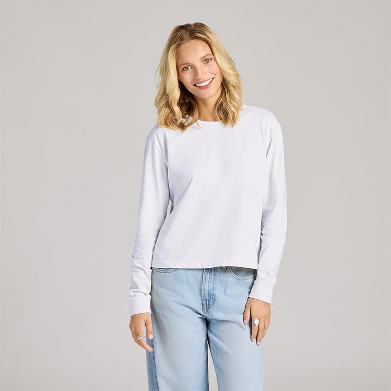 Women's Jack O Lantern Trio Long Sleeve Crusher Boxy Tee | Shop