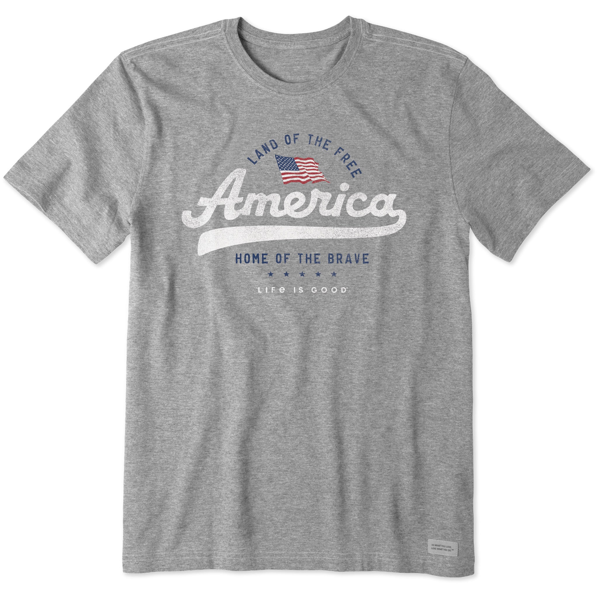 Men's Land of the Free Short Sleeve Crusher Tee | Shop Life is Good