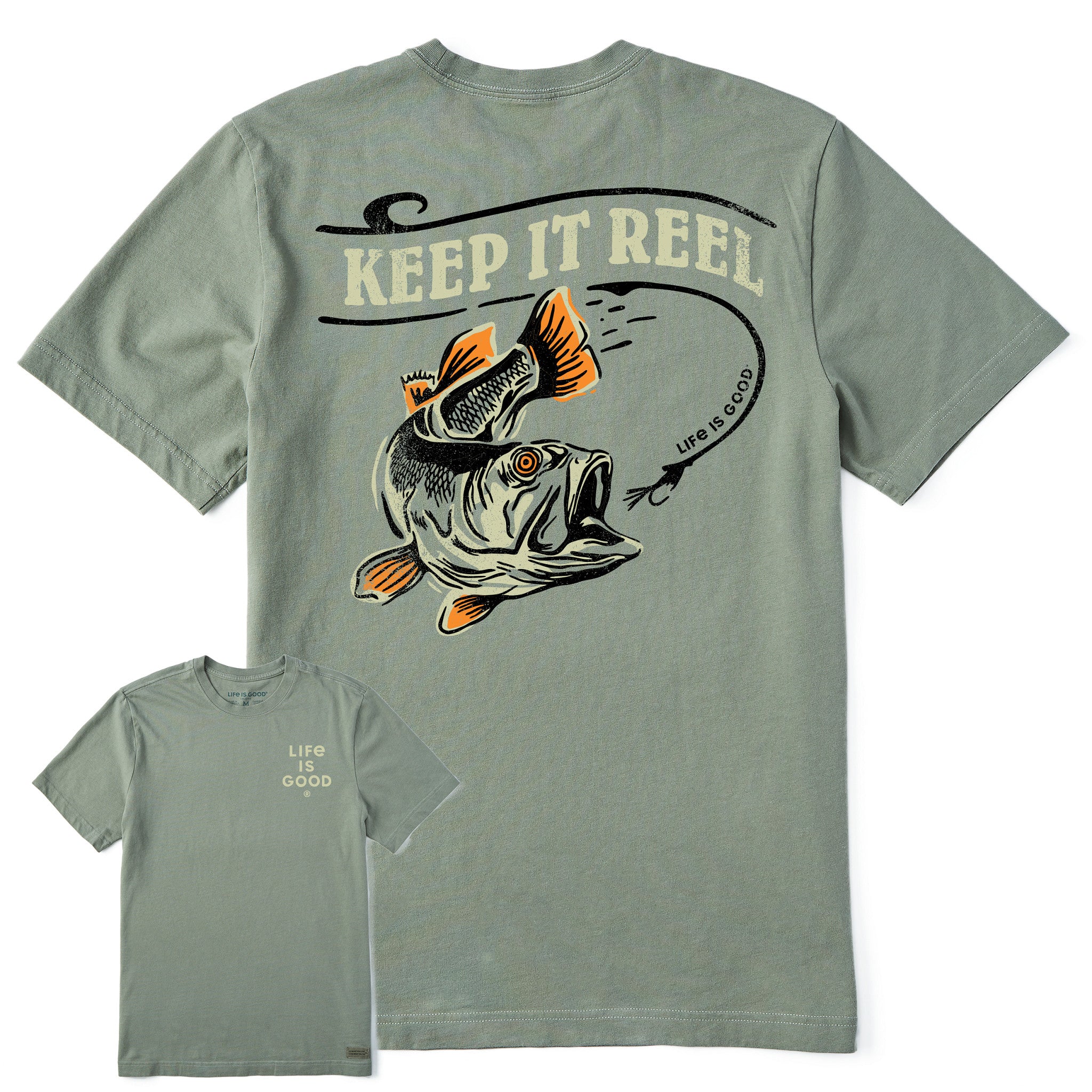 Men's Keep It Reel Bass Short Sleeve Tee | Shop Life is Good