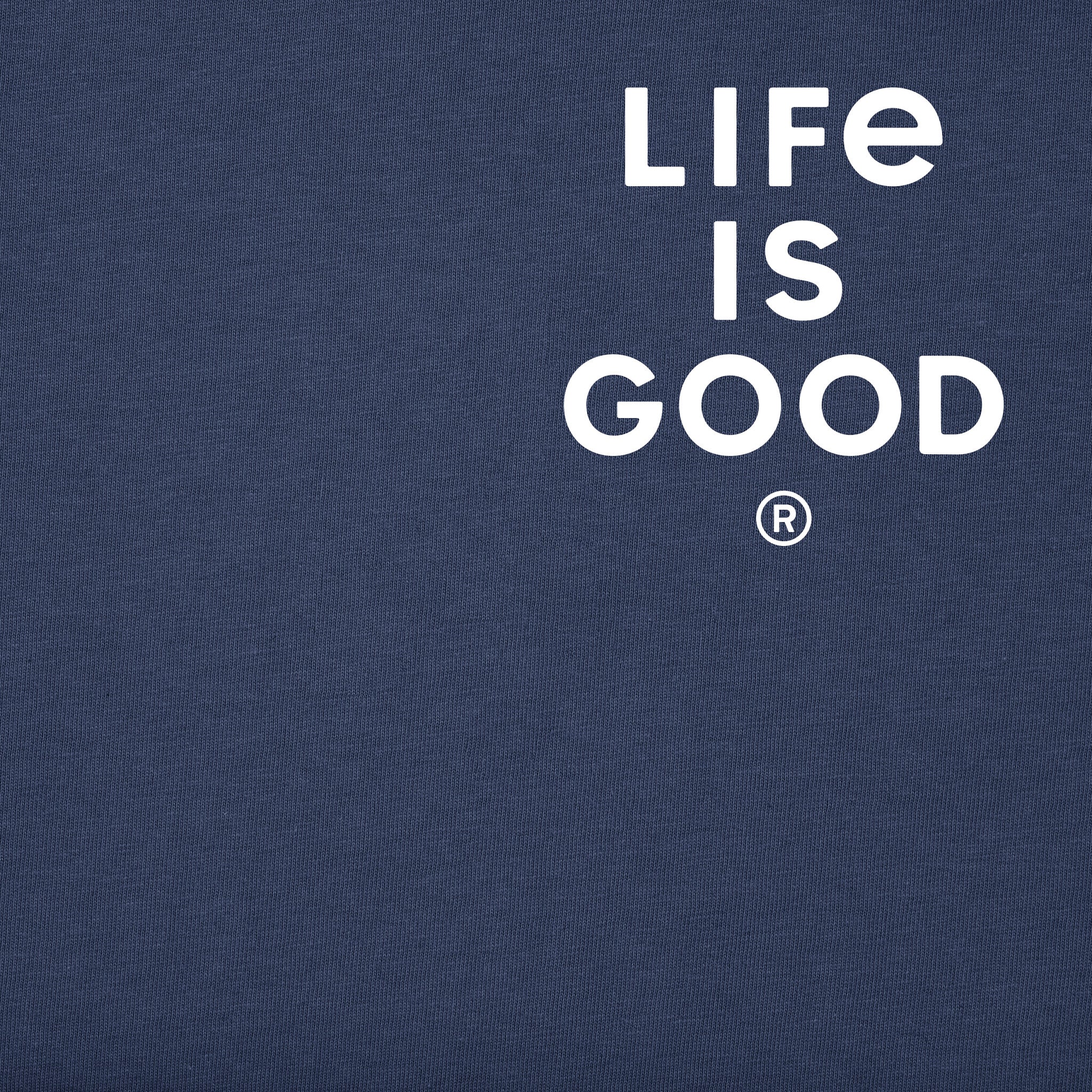 T-shirt Life Is Good Patriotic Eagle Bleu - Taille L, Manches Courtes, 100% Coton, Neuf Avec étiquette