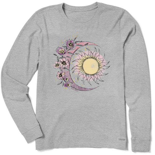 Women's Moon Flower Long Sleeve Crusher Tee | Shop Life is Good