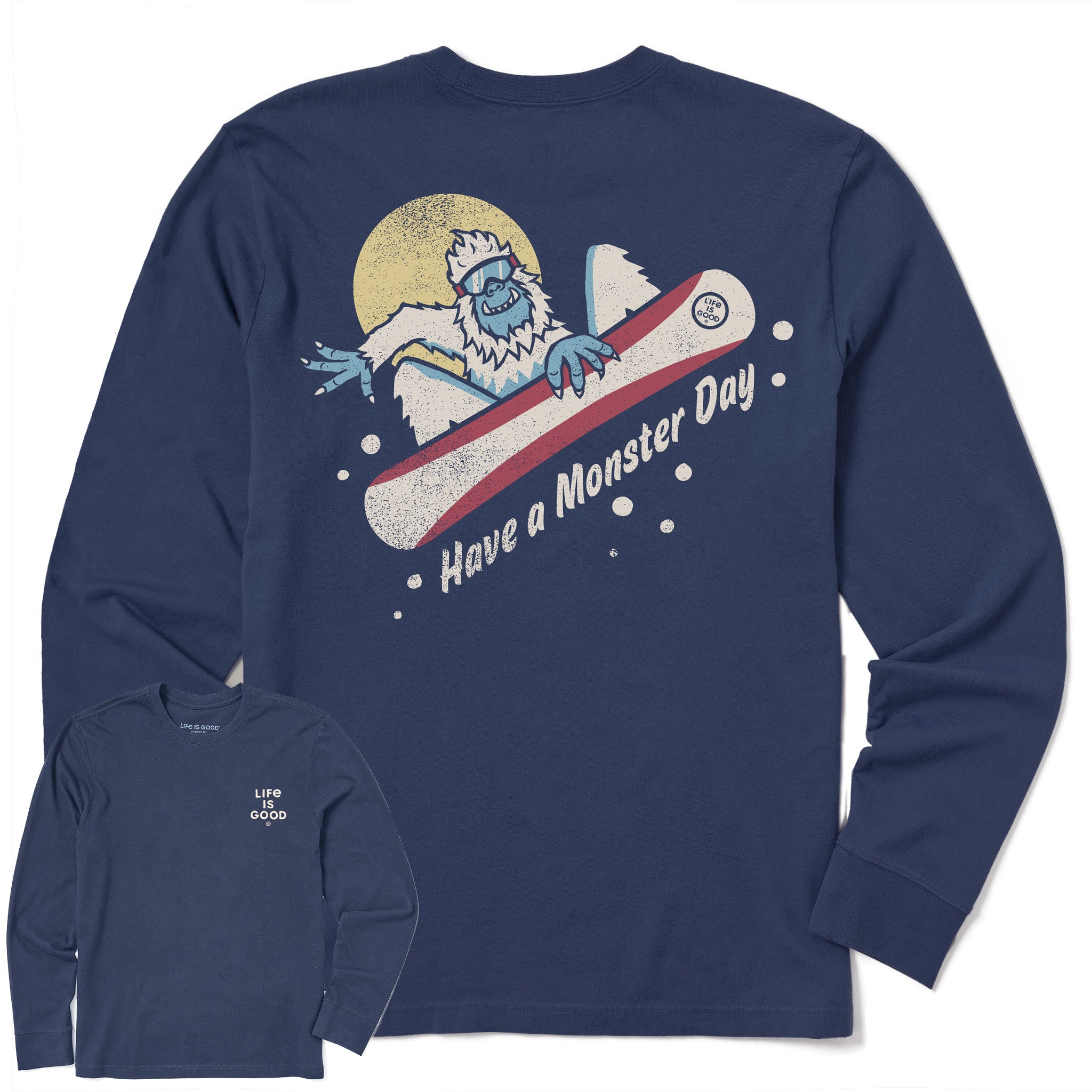 Men's Yeti Snowboard Monster Day Long Sleeve Crusher Tee | Shop