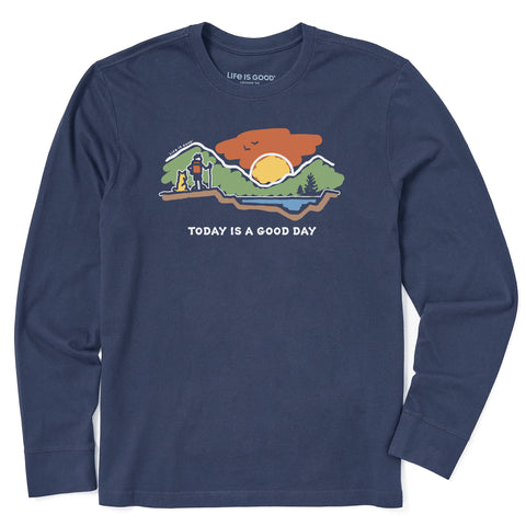 Men's Today is a Good Day Mountain Hike Long Sleeve Tee