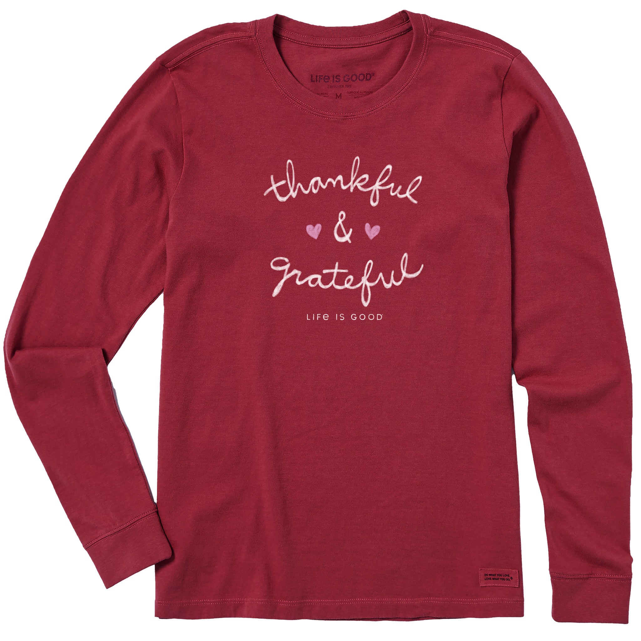 Women's Thankful and Grateful Long Sleeve Crusher Tee | Shop Life