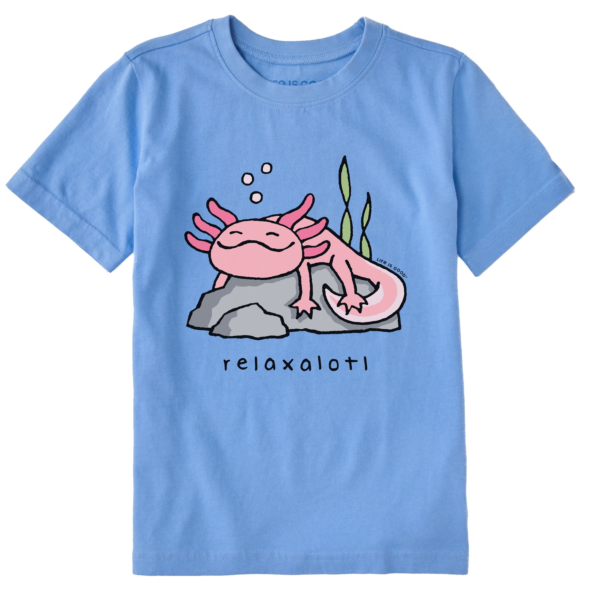 Kids Relaxalotl Short Sleeve Crusher Tee | Shop Life is Good