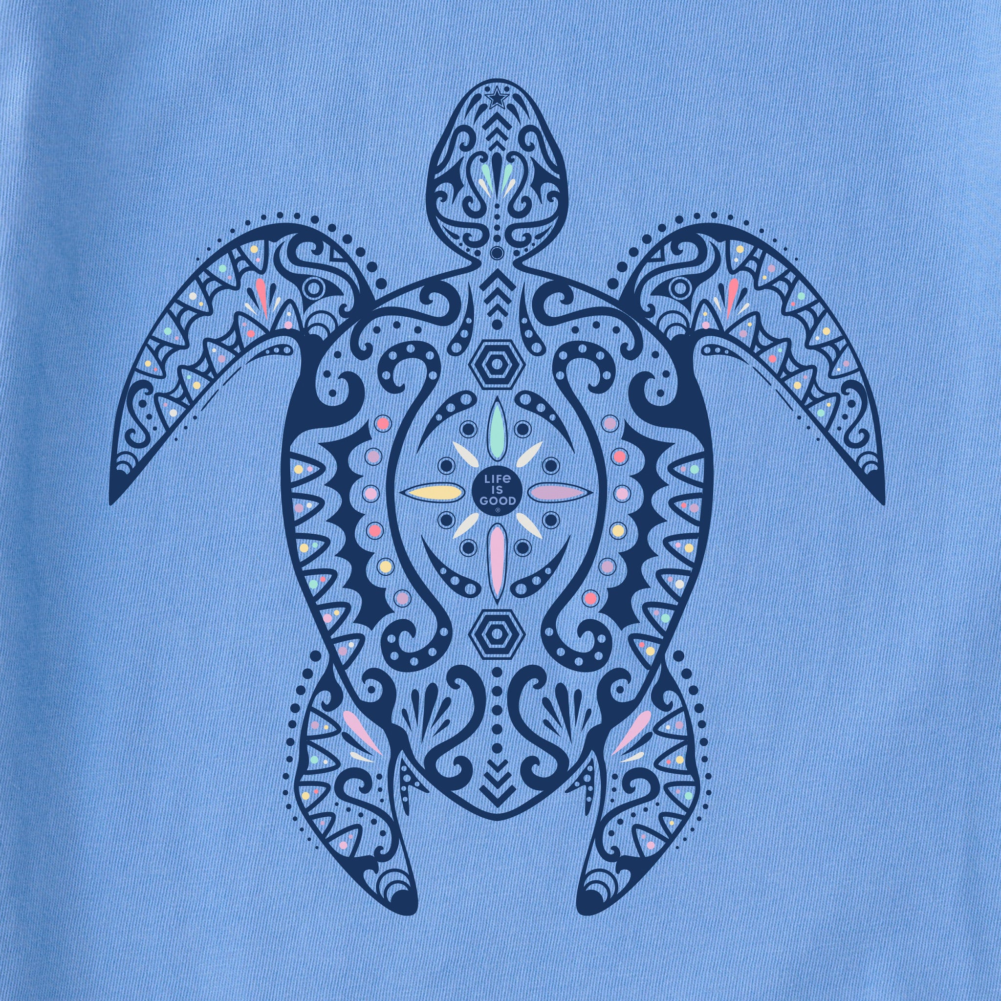 Product image for "Women's Tribal Turtle Short Sleeve Crusher Tee" ||107825_2
