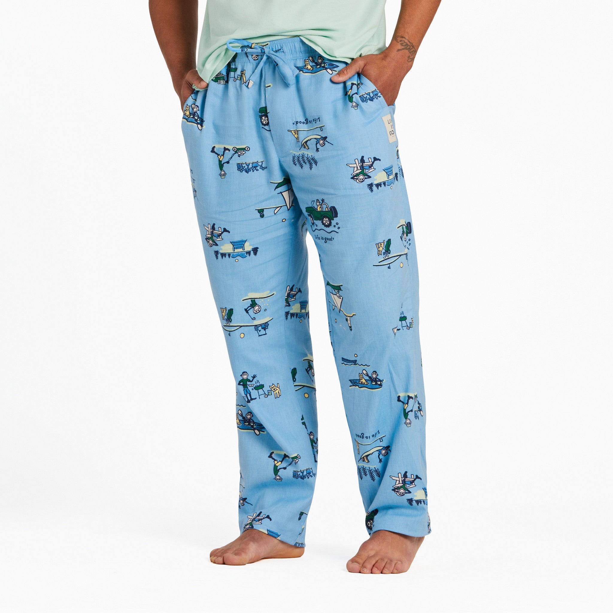 Men's Jake Summer Pattern Classic Sleep Pant Shop Life is Good