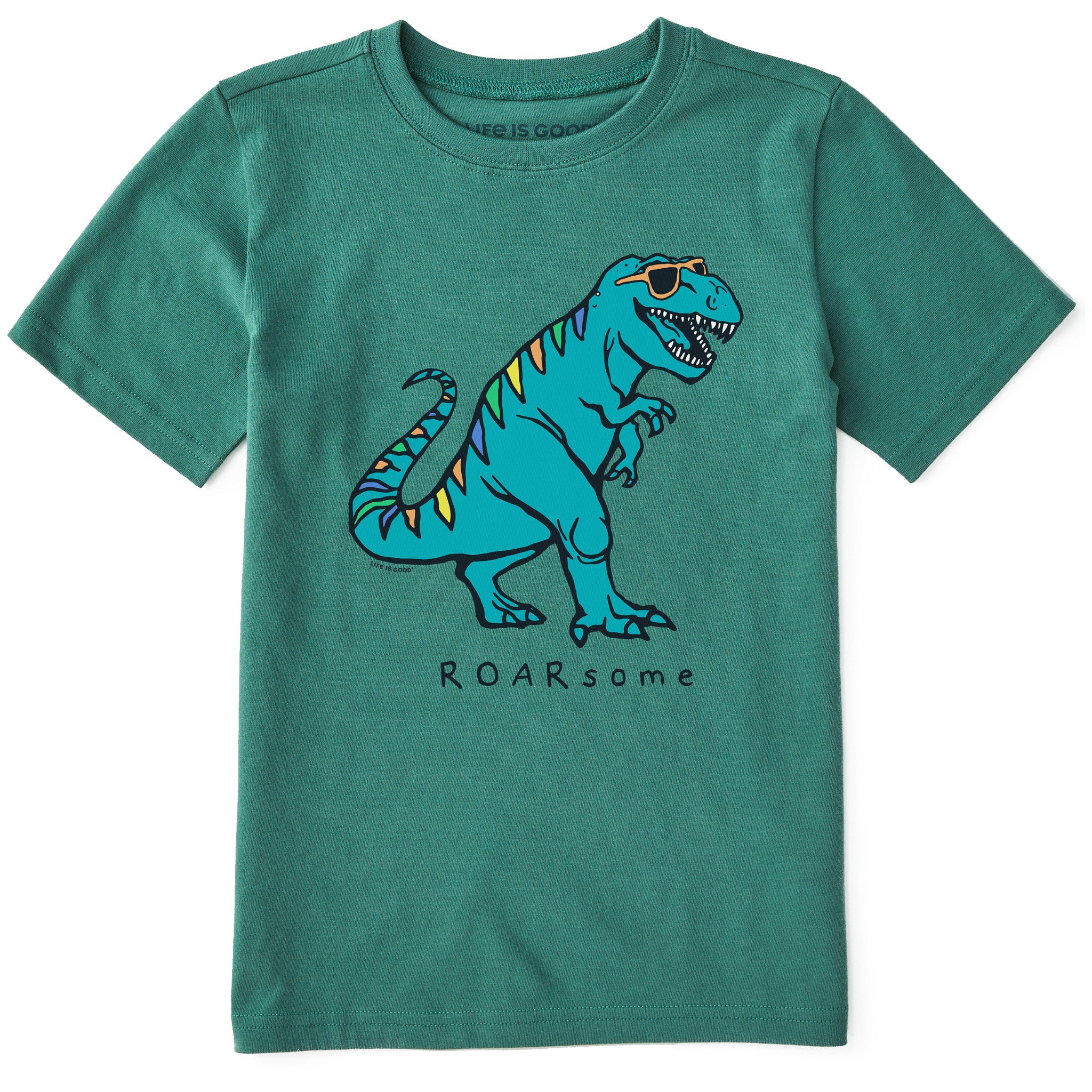 Kids Rad Roarsome Dino Short Sleeve Crusher Tee | Shop Life is Good