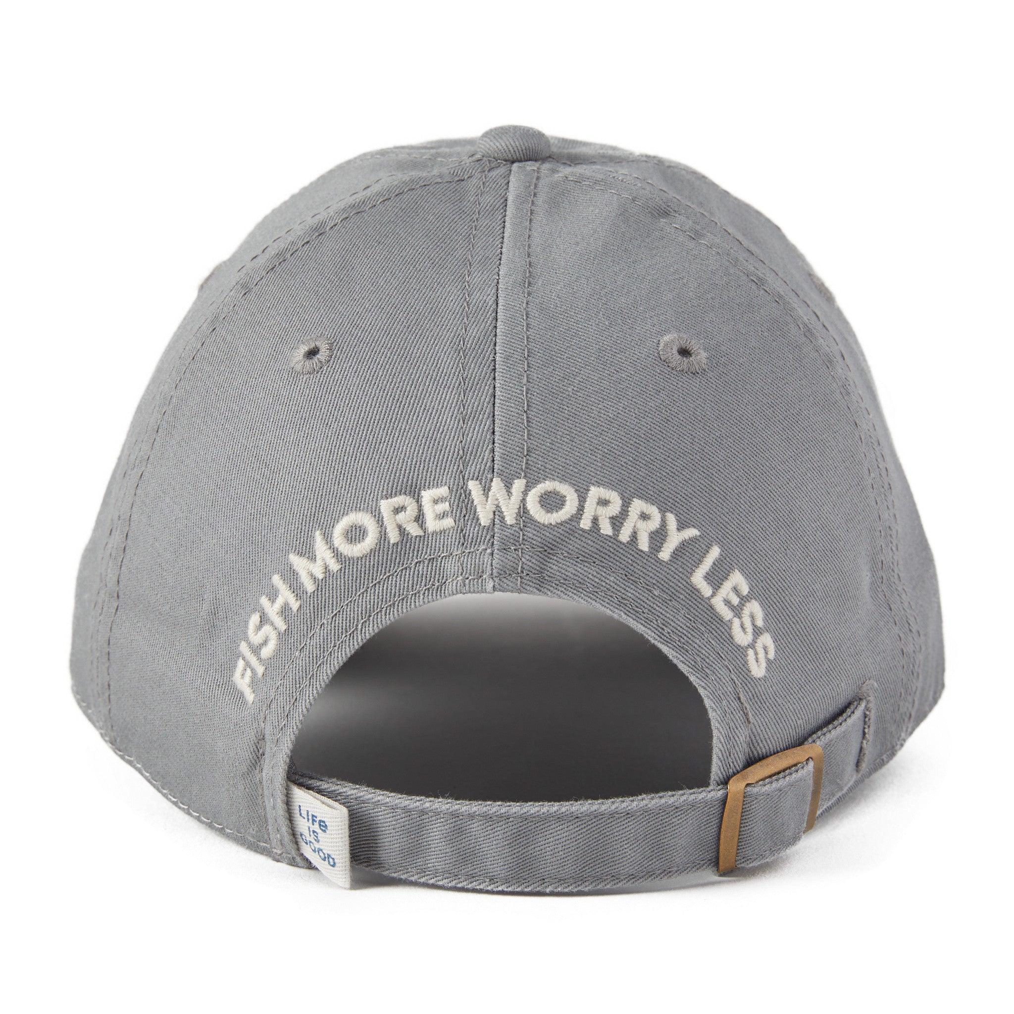 Adult Unisex Fish More Worry Less Hooks and Tackle Chill Cap 