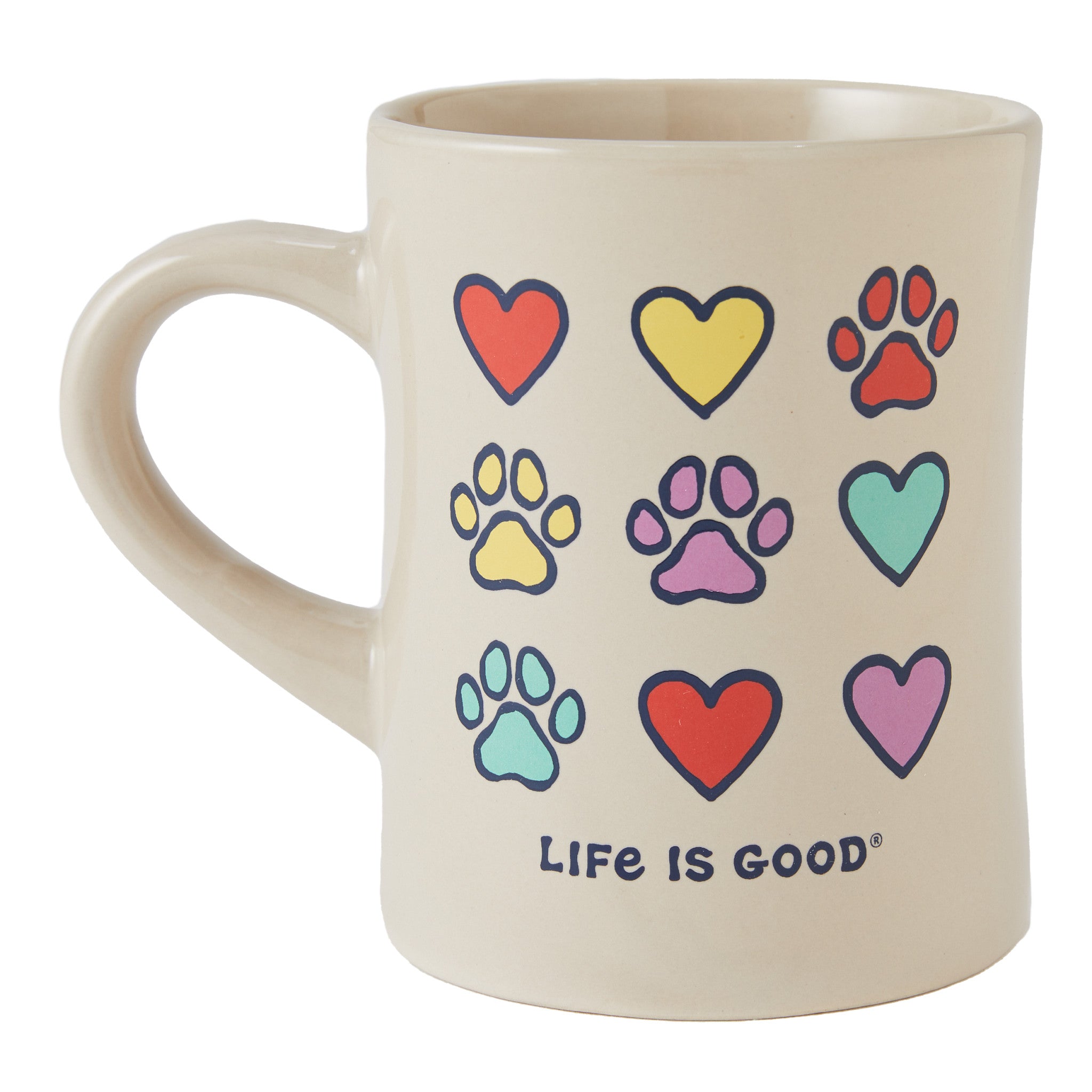 Adult Unisex Hearts & Paws Diner Mug