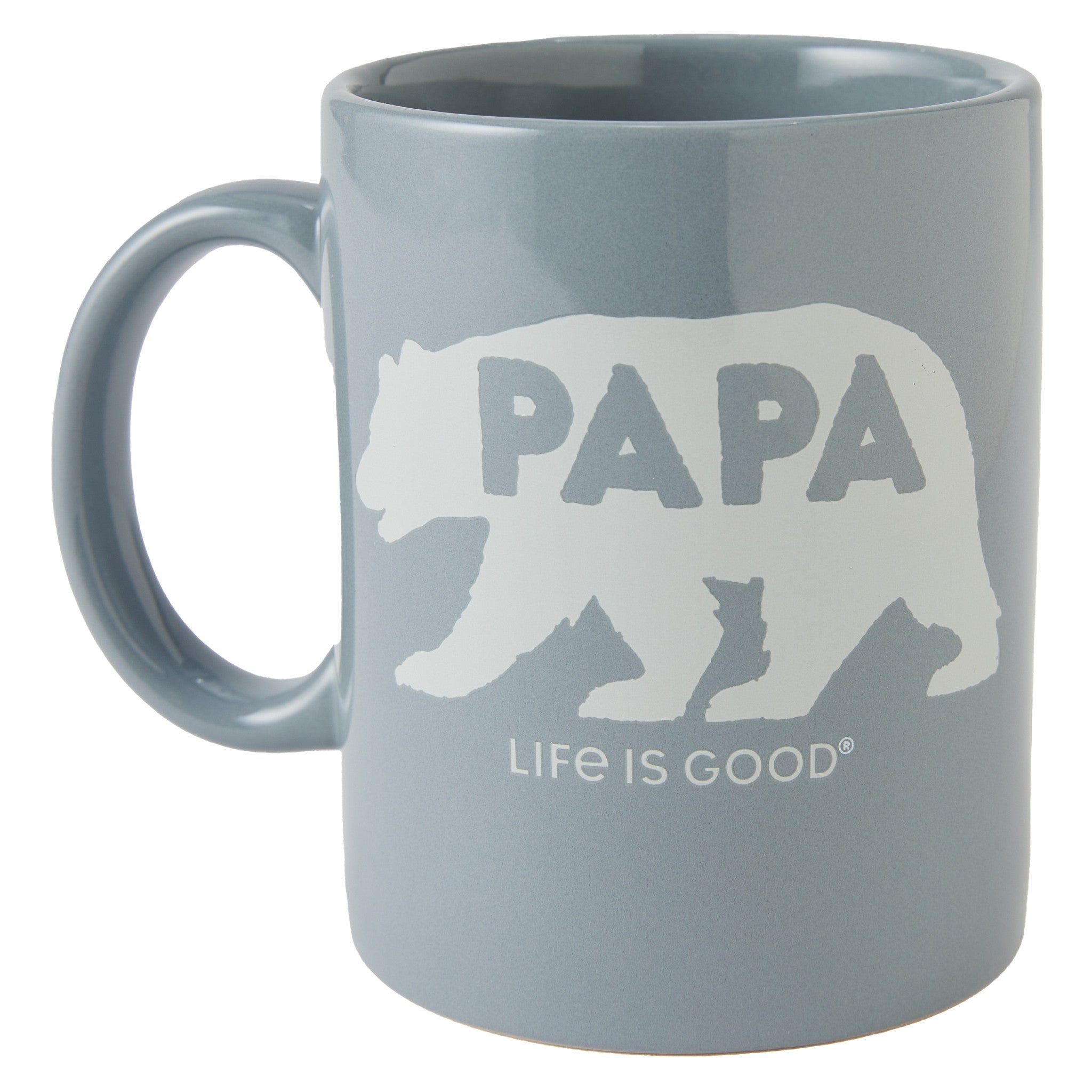 Life is Good Papa Bear Silhouette Mug