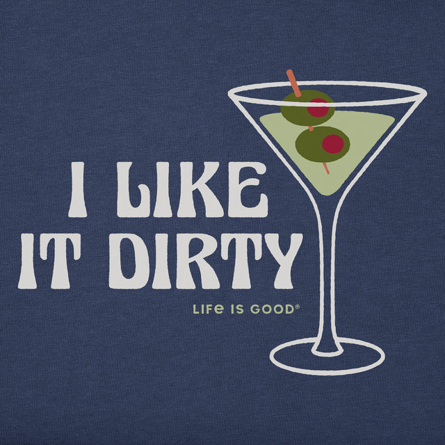Product image for "Women's I Like it Dirty Martini Short Sleeve Boxy Crusher Tee" ||110836_2