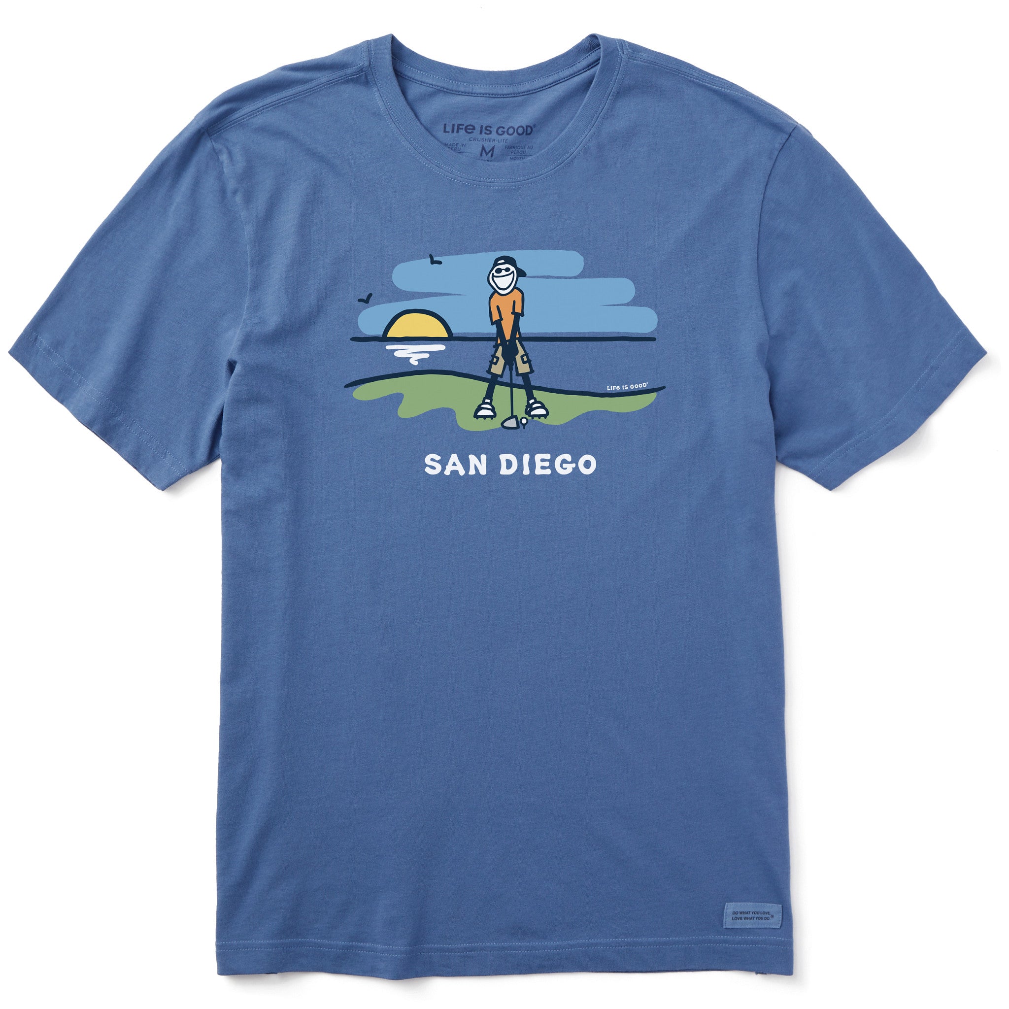 Shoreline Sportwear Tシャツ L Men's Shoreline Golf San Diego Short Sleeve Crusher-LITE Tee