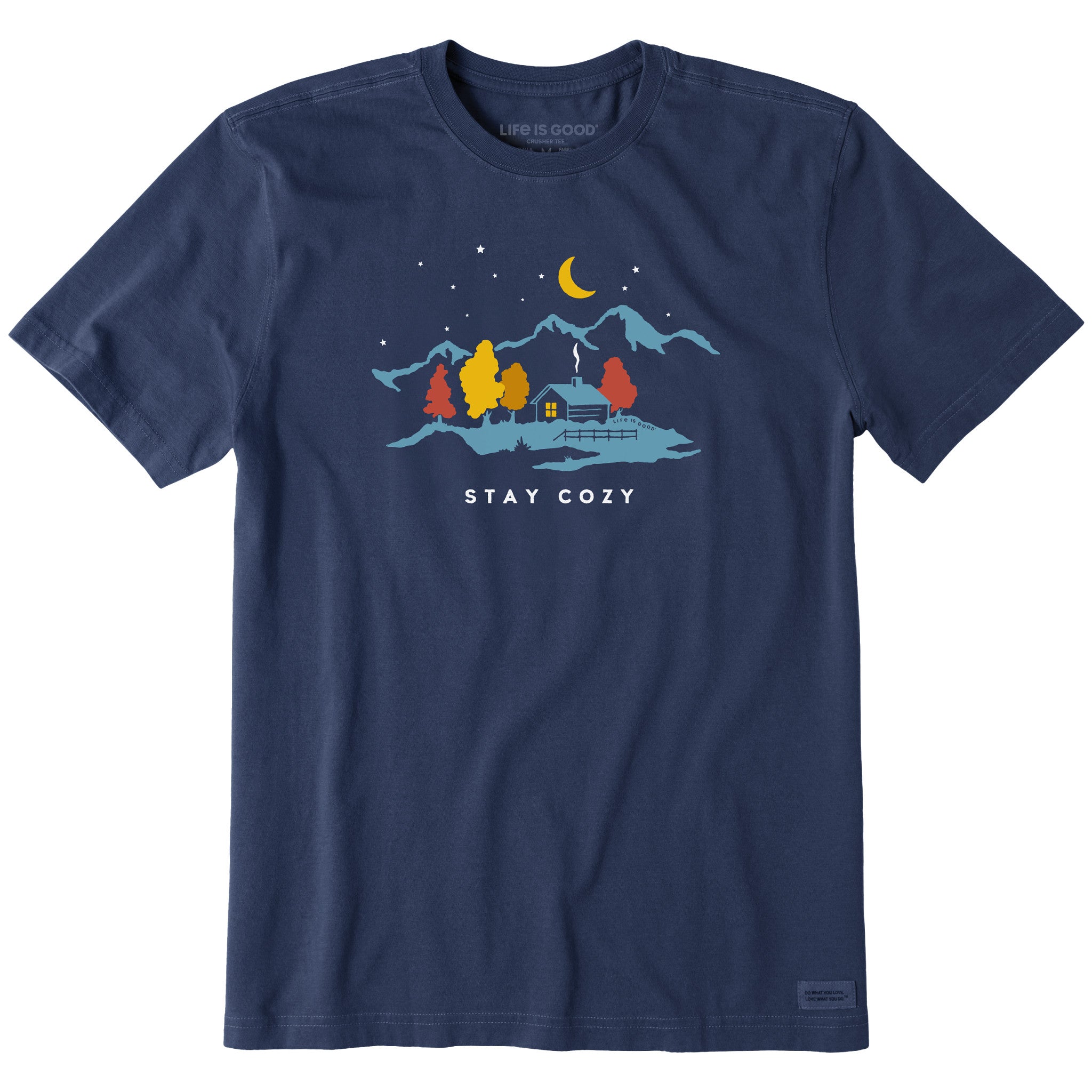 Men's Stay Cozy Cabin Short Sleeve Crusher Tee | Shop Life is Good