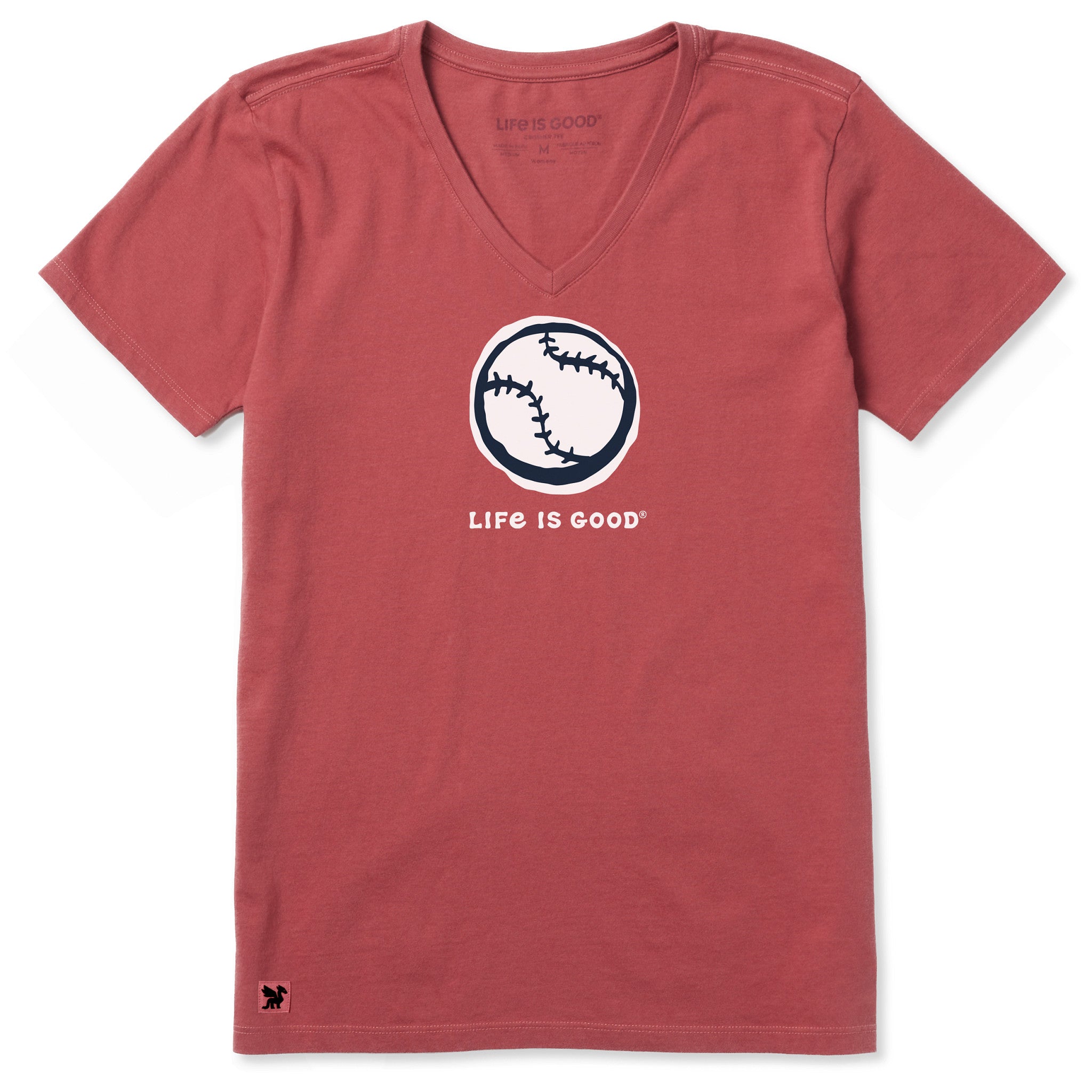 Women's Baseball Sketch Short Sleeve Crusher Vee | Shop Life is Good