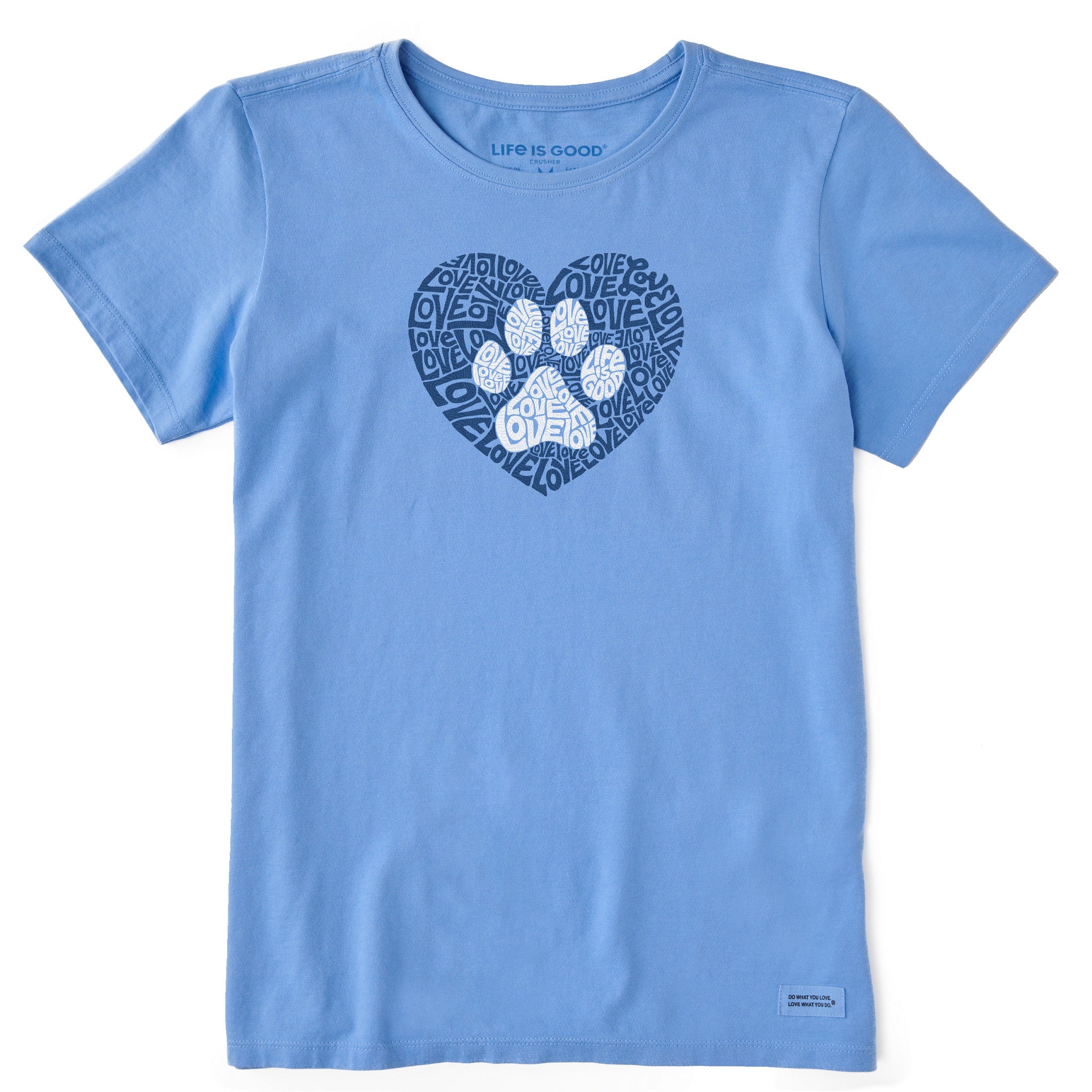 Product image for "Women's Animal Heart Short Sleeve Crusher Tee" ||113236_1