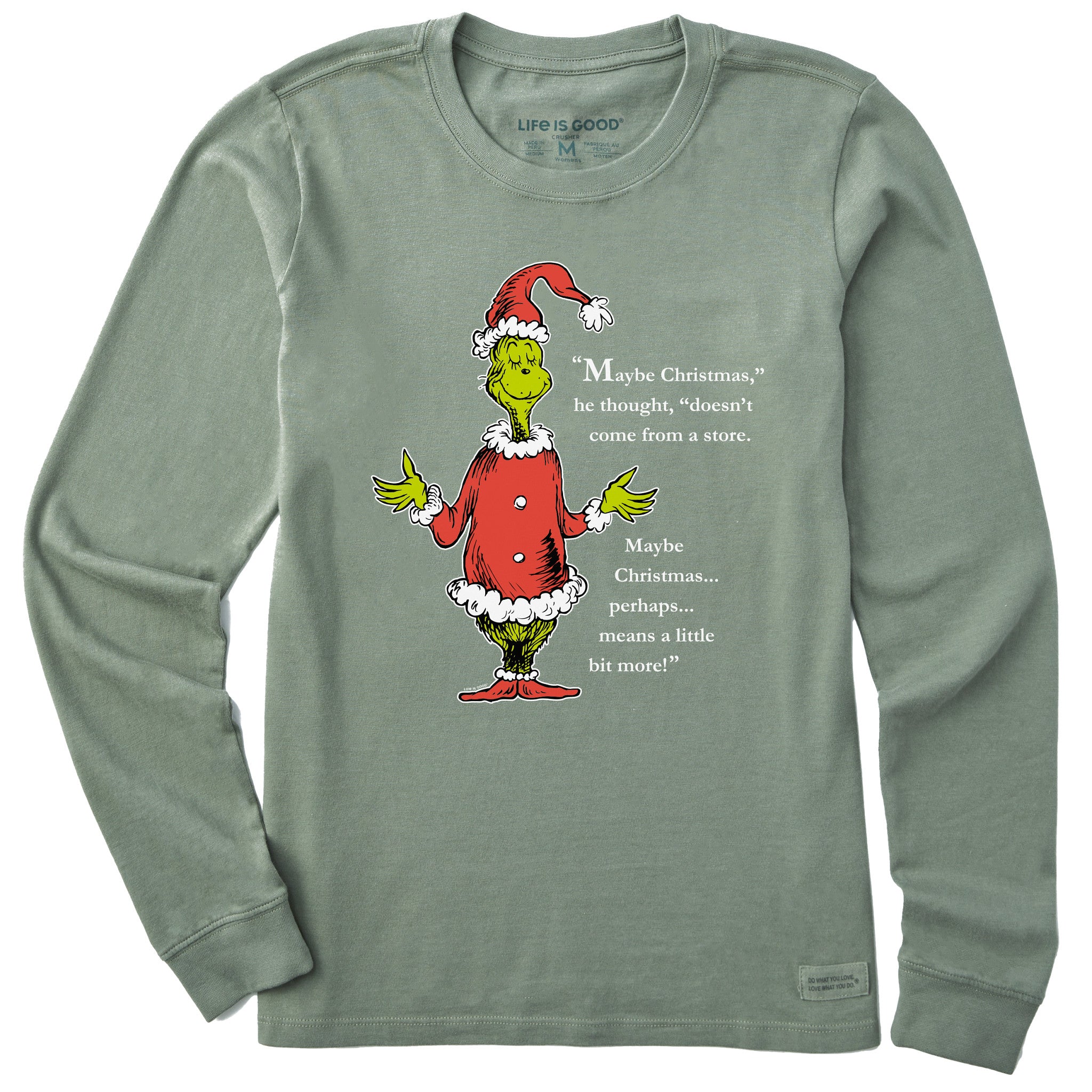 Women's Grinch Meaning of Christmas Long Sleeve Crusher Tee | Shop