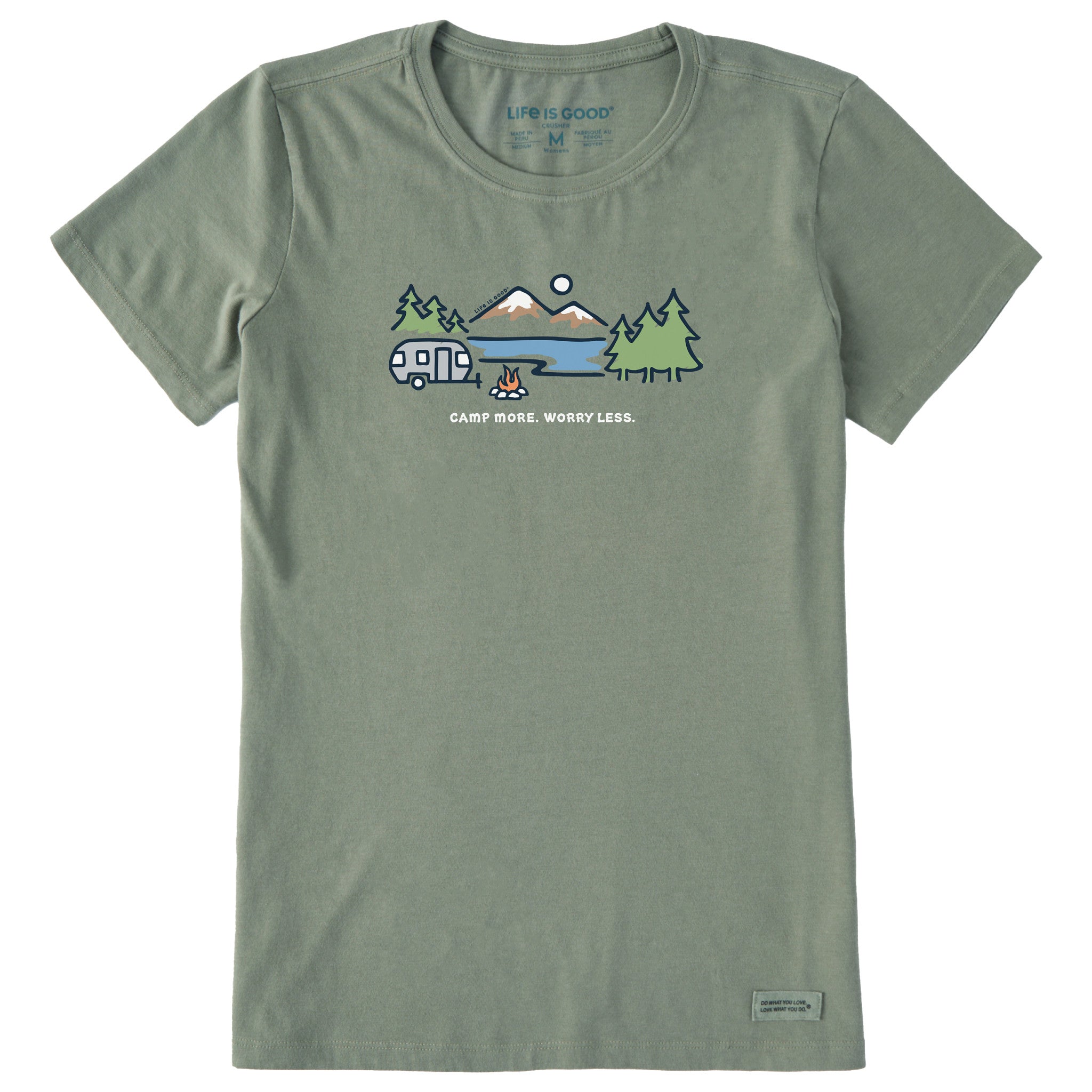 Women's Camp More Lakeside Camper Short Sleeve Tee | Shop Life is Good