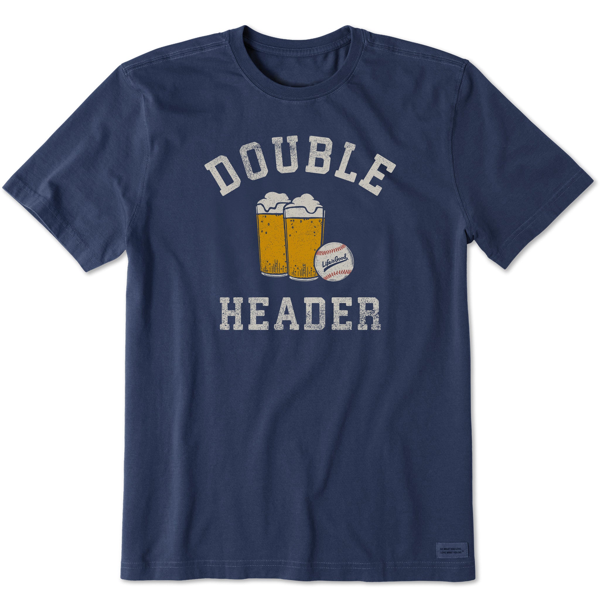 Men's Double Header Baseball & Beer Short Sleeve Tee | Shop Life