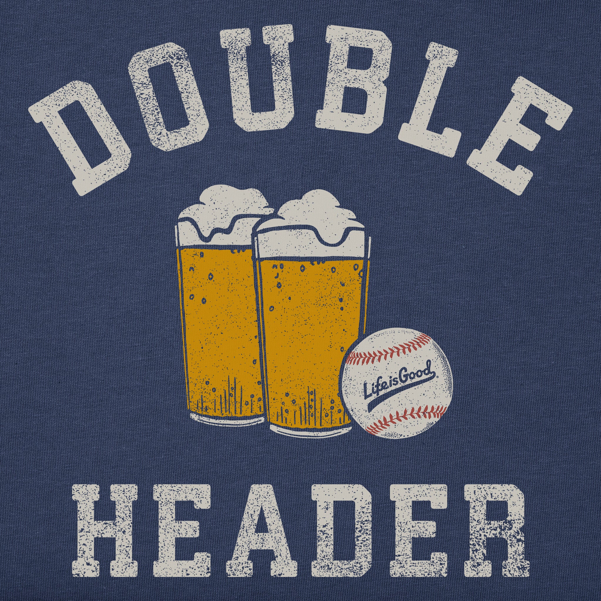 Men's Double Header Baseball & Beer Short Sleeve Tee | Shop Life